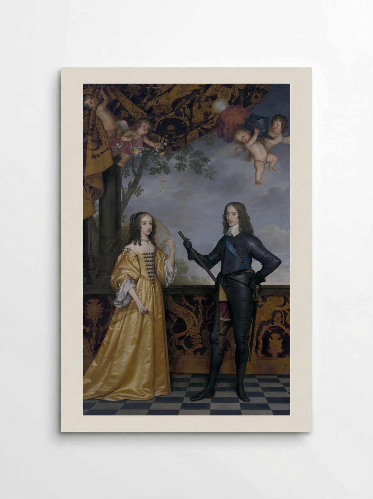 Willem II van Oranje-Nassau en Maria Stuart - Gerard van Honthorst - Poster