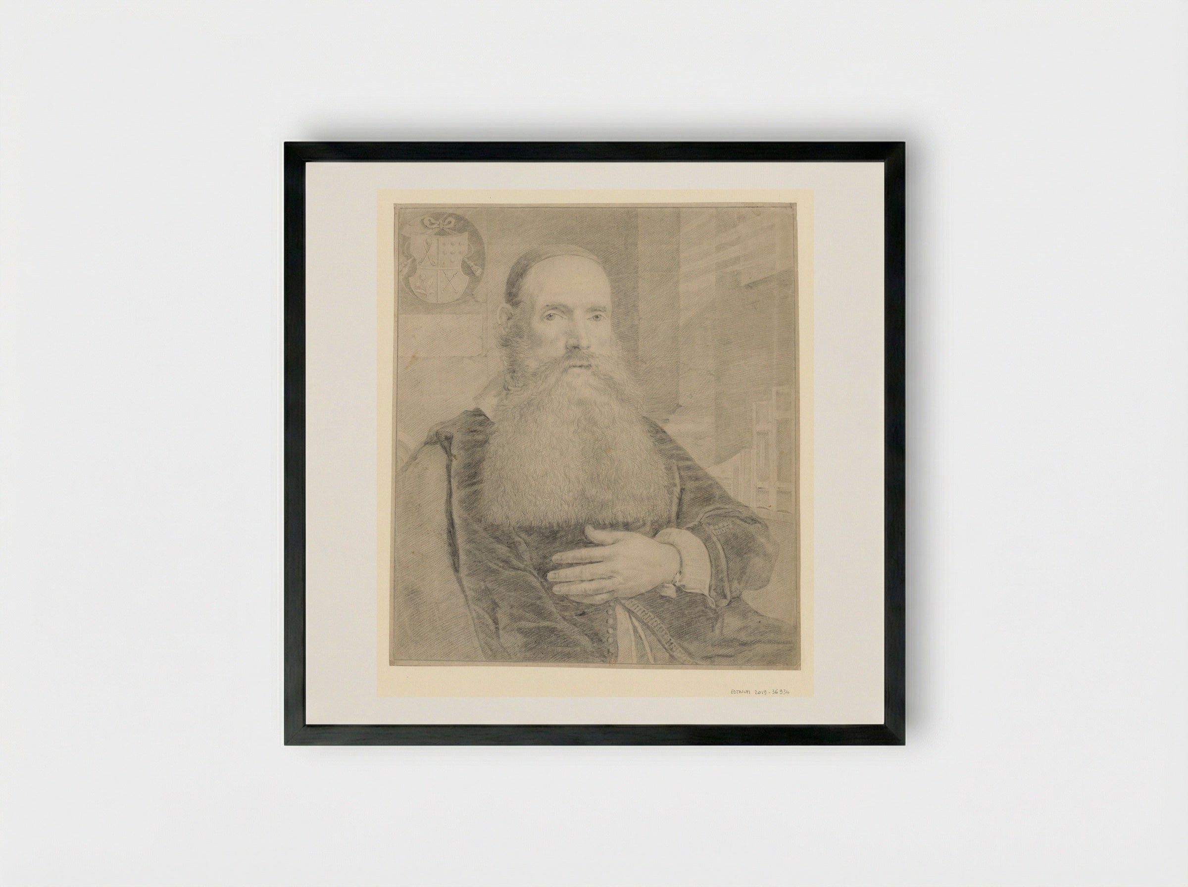 Willem de Rijck - Cornelis Visscher - Framed Print Black