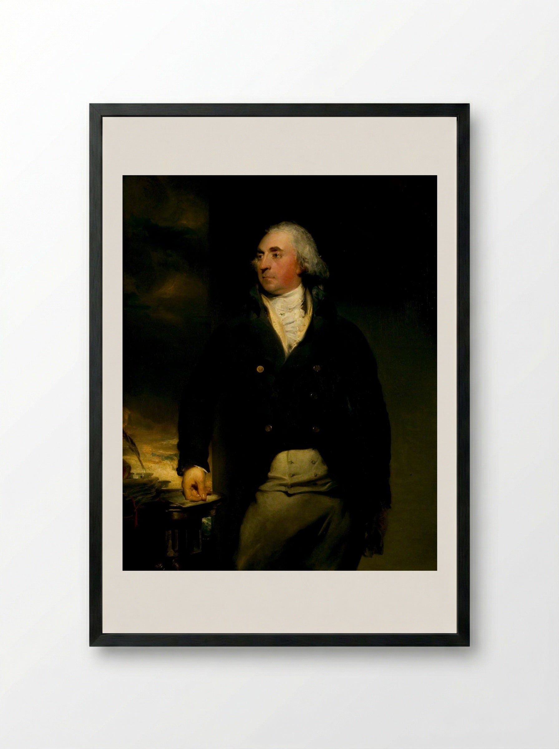 William Brabazon - Sir Thomas Lawrence - Framed Print Black