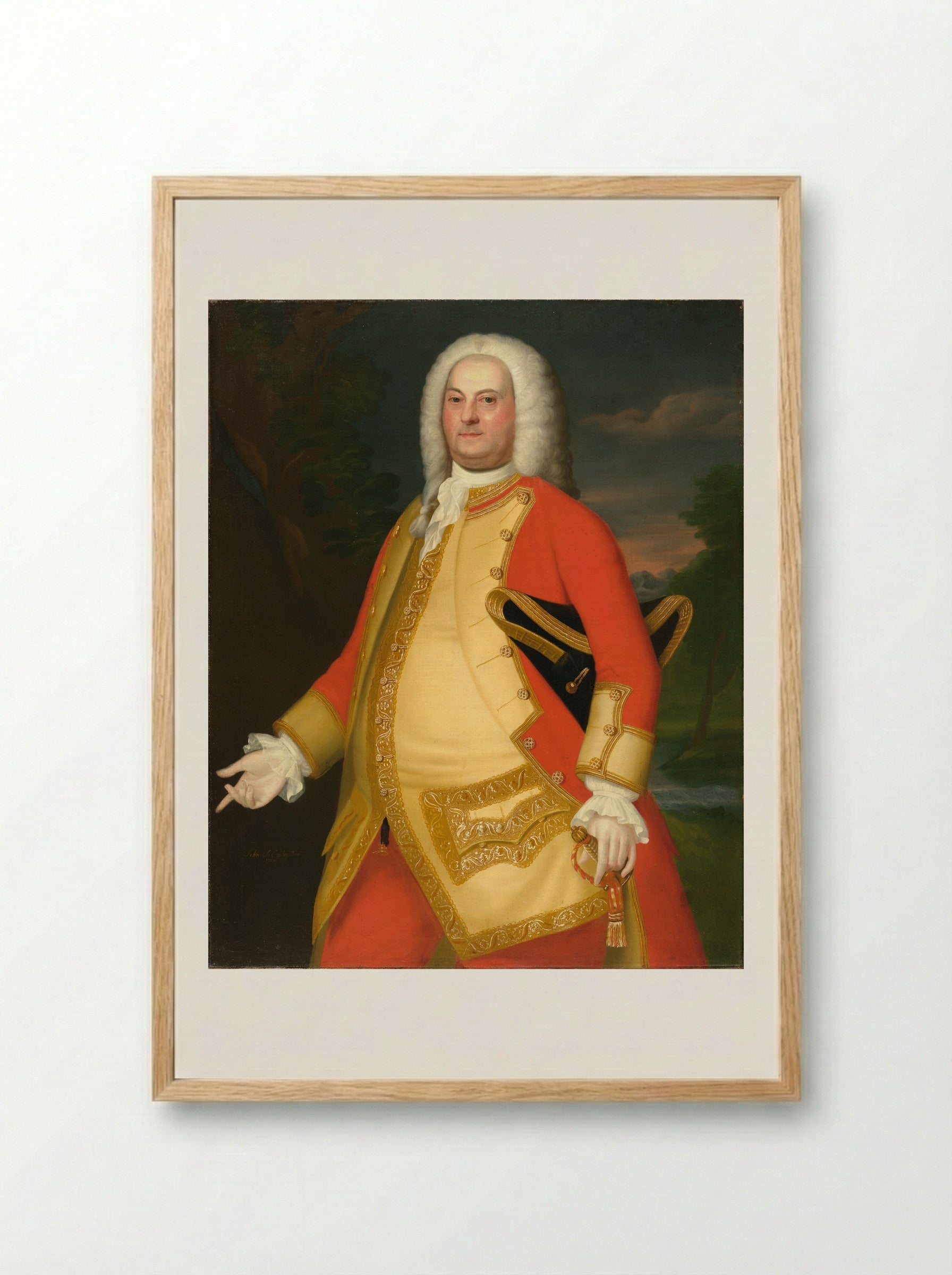 William Brattle - John Singleton Copley - Framed Print Wood