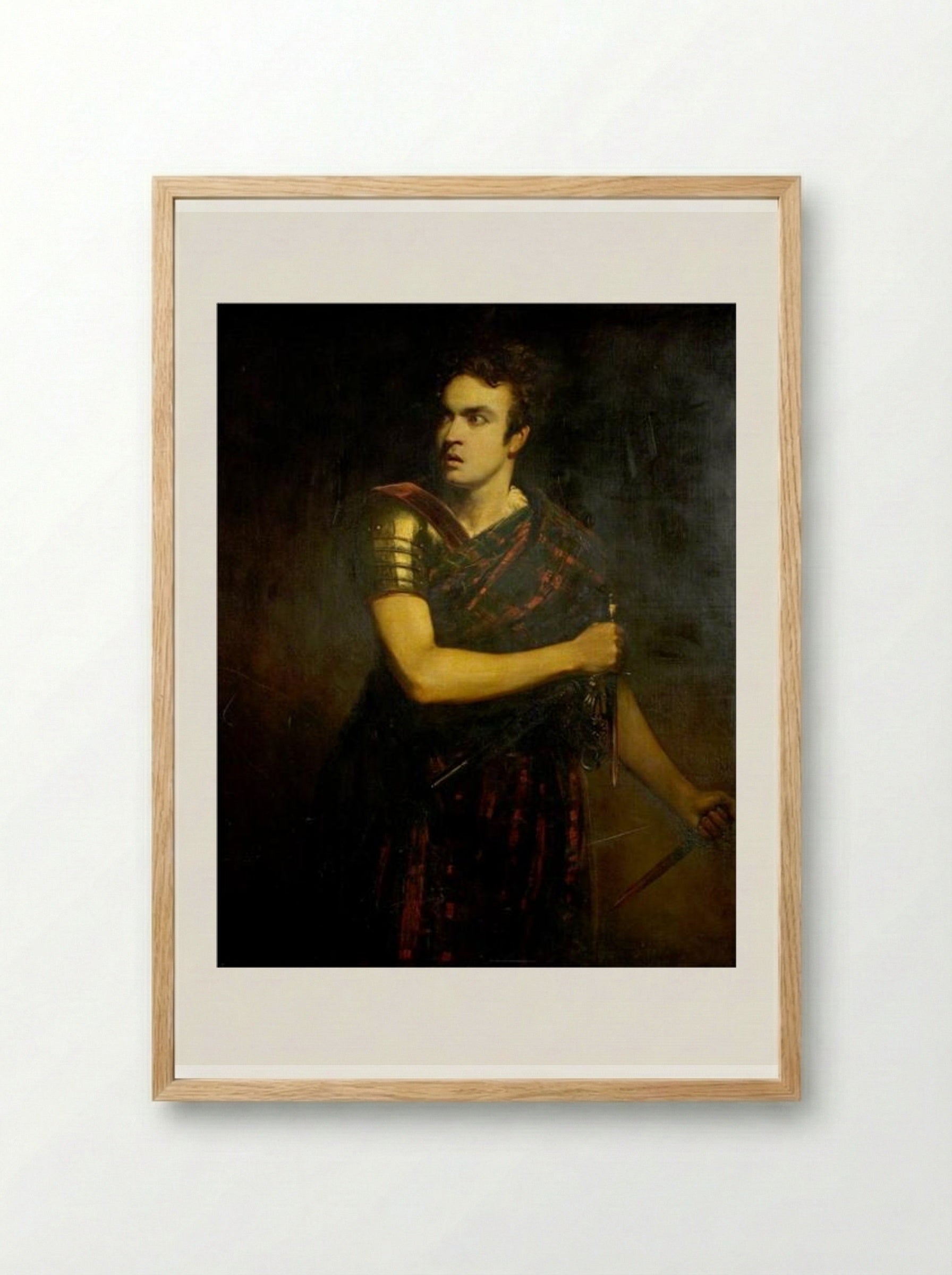 William Charles Macready as Macbeth - John Jackson - Framed Print Wood