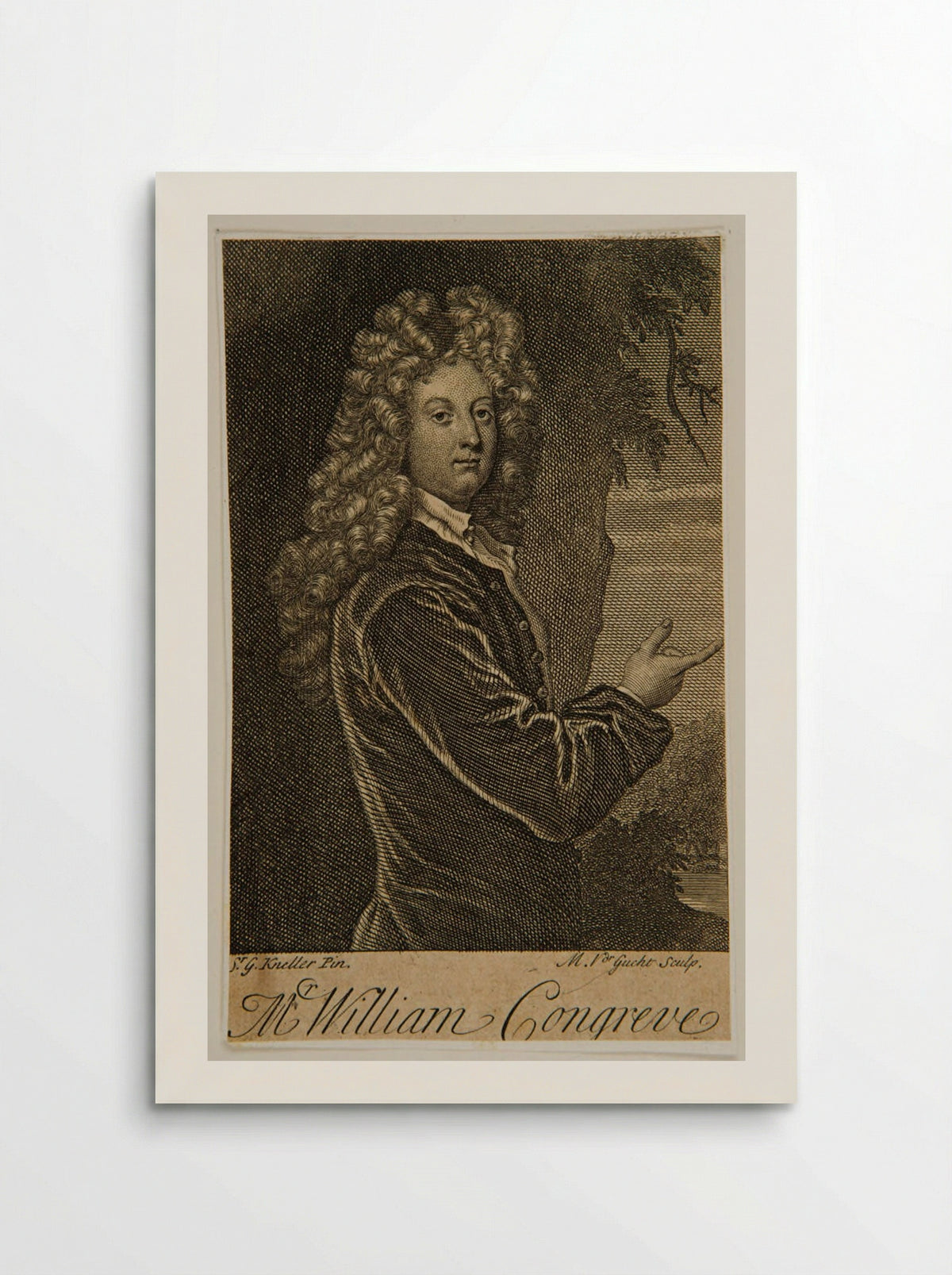 William Congreve - Michael van der Gucht - Poster