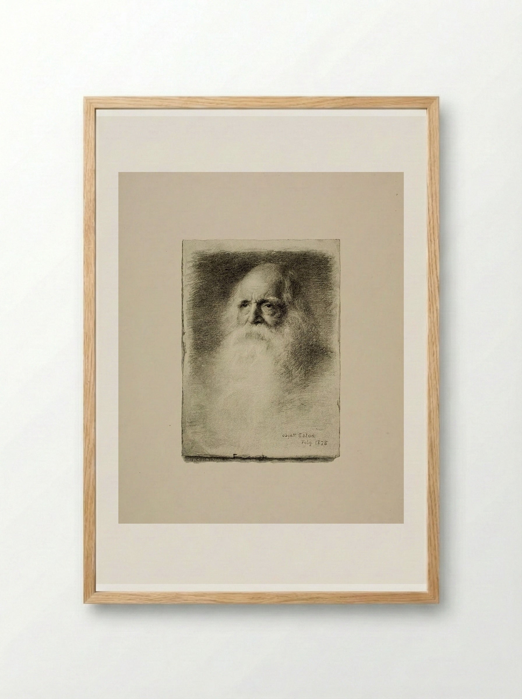 William Cullen Bryant - Timothy Cole - Framed Print Wood