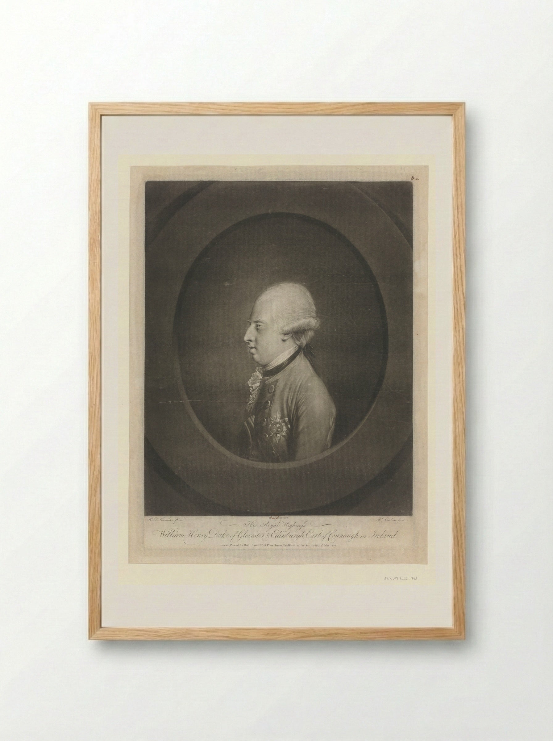 William Henry, Duke of Gloucester and Edinburgh - Richard Earlom - Framed Print Wood