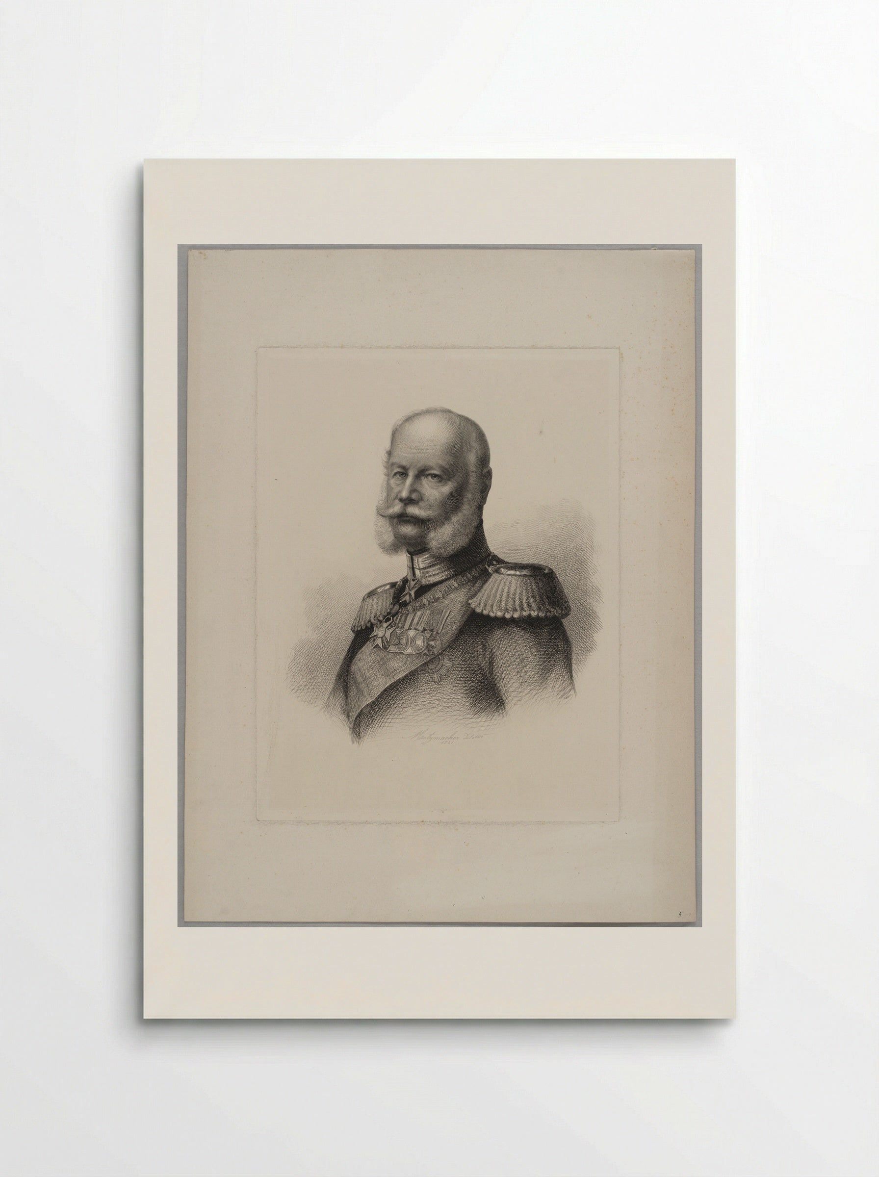 William I, Emperor of Germany - Pierre Guillaume Metzmacher - Poster