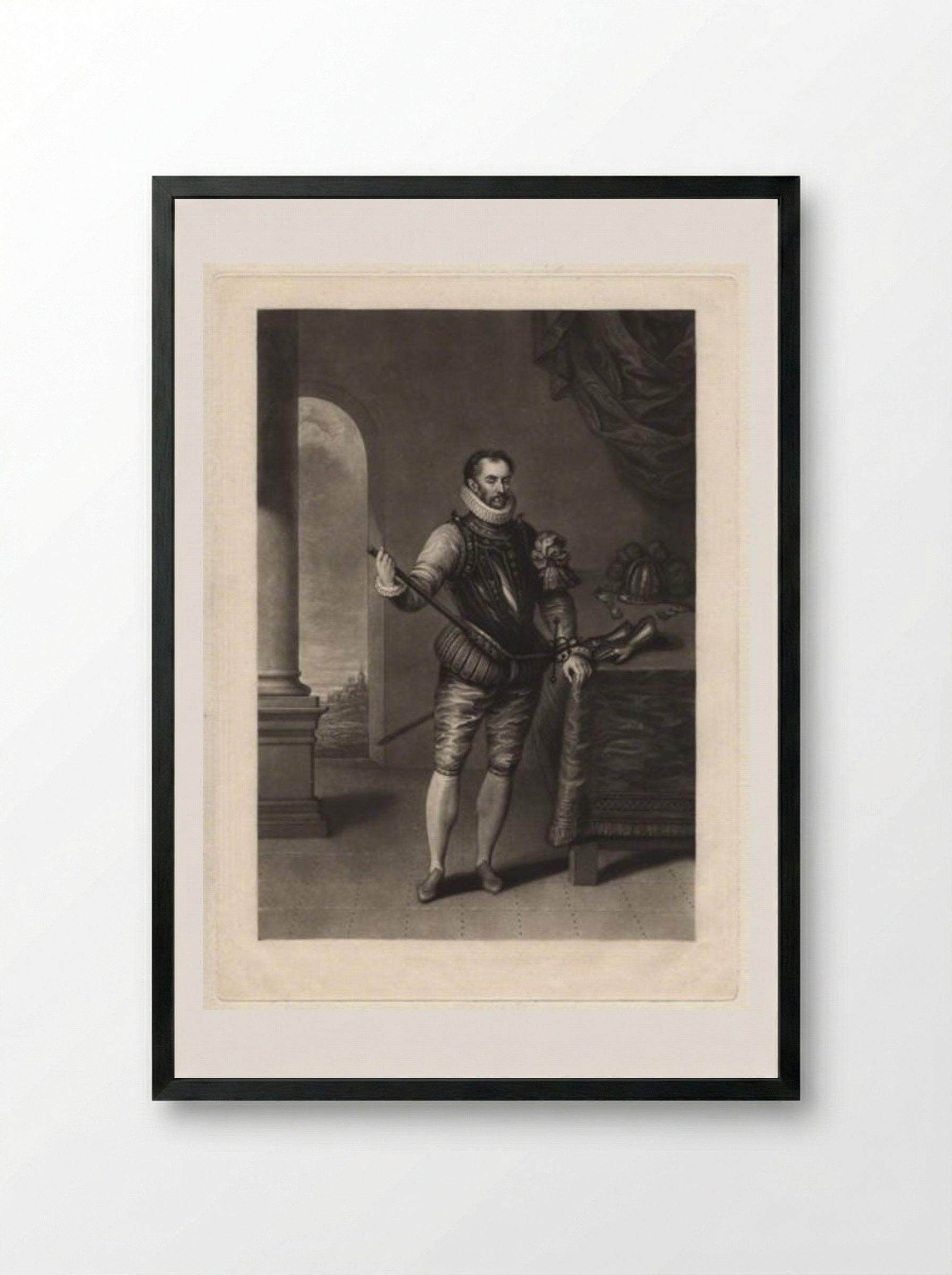 William I, Prince of Orange - Charles Turner - Framed Print Black