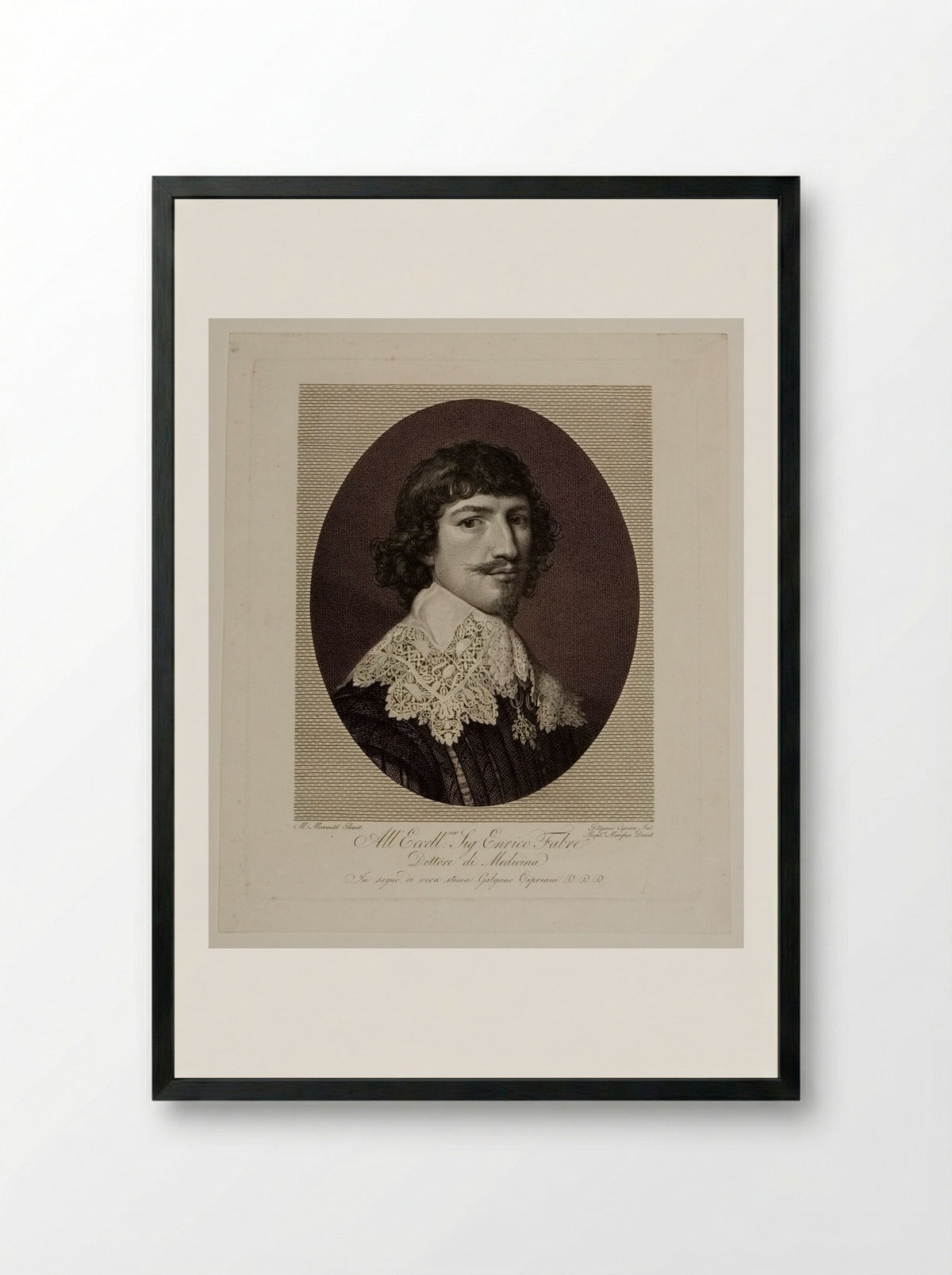 William II, Prince of Orange - Galgano Cipriani - Framed Print Black