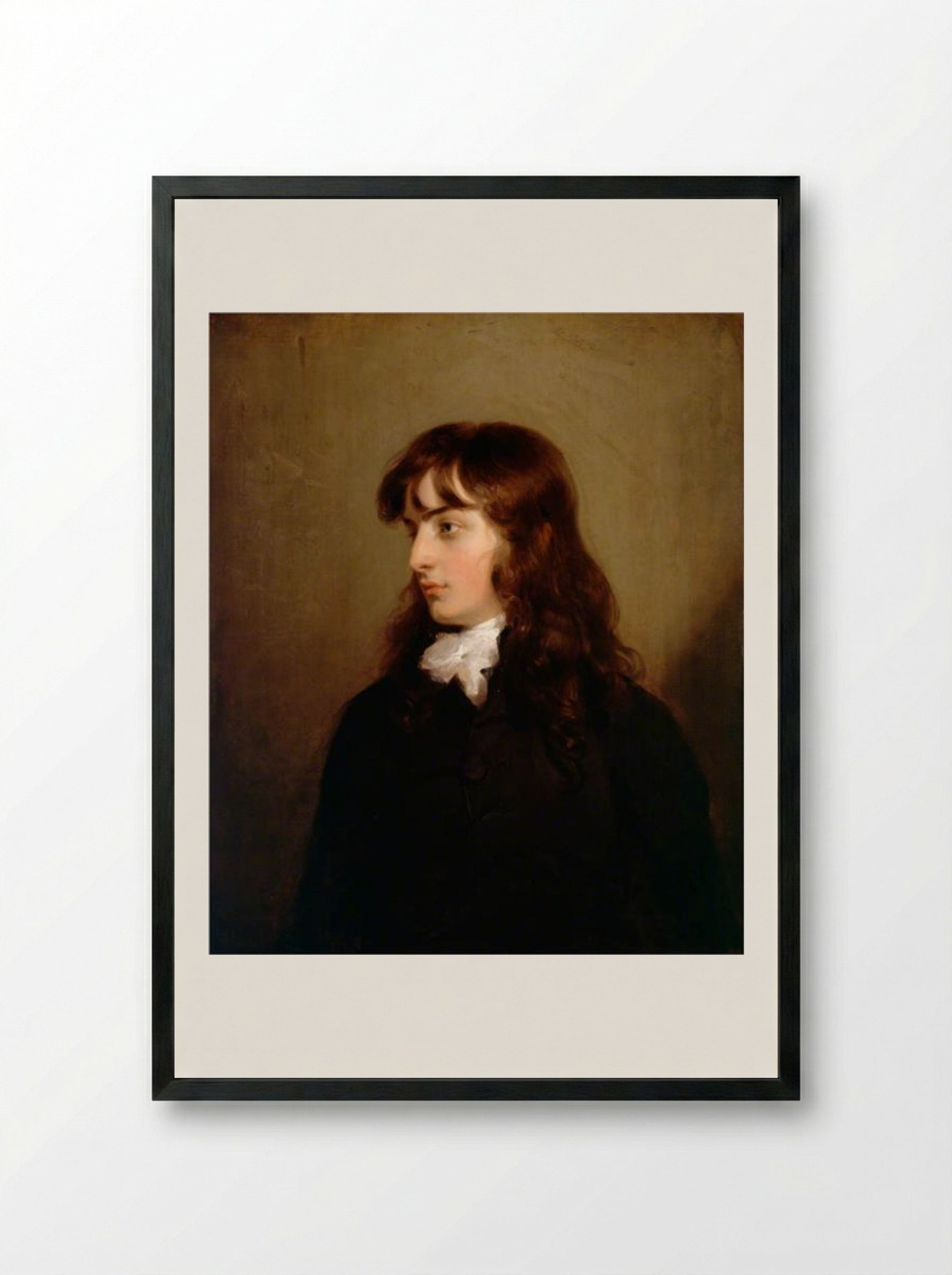 William Linley - Sir Thomas Lawrence - Framed Print Black