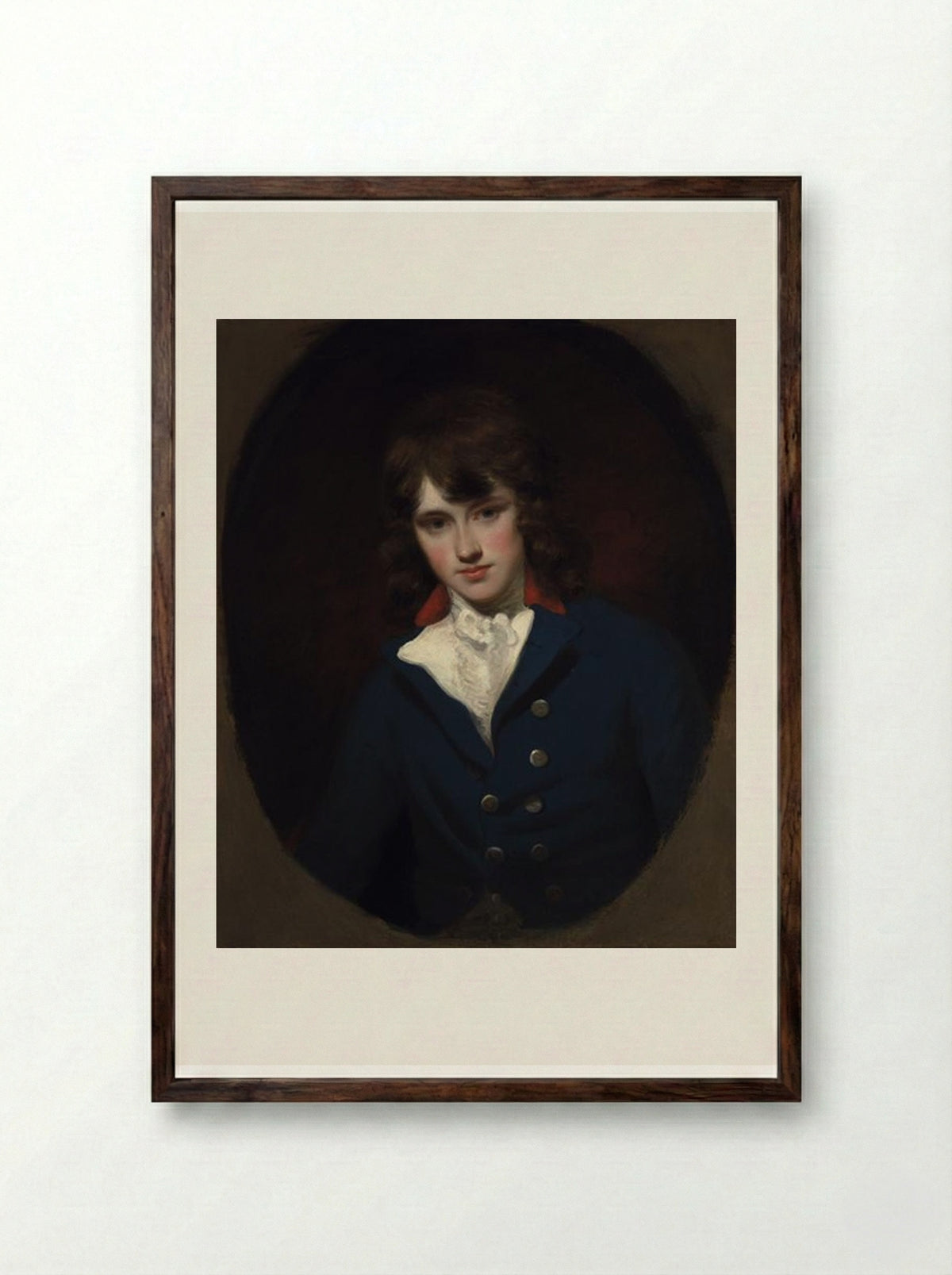 William Lock - John Hoppner - Framed Print Dark Wood