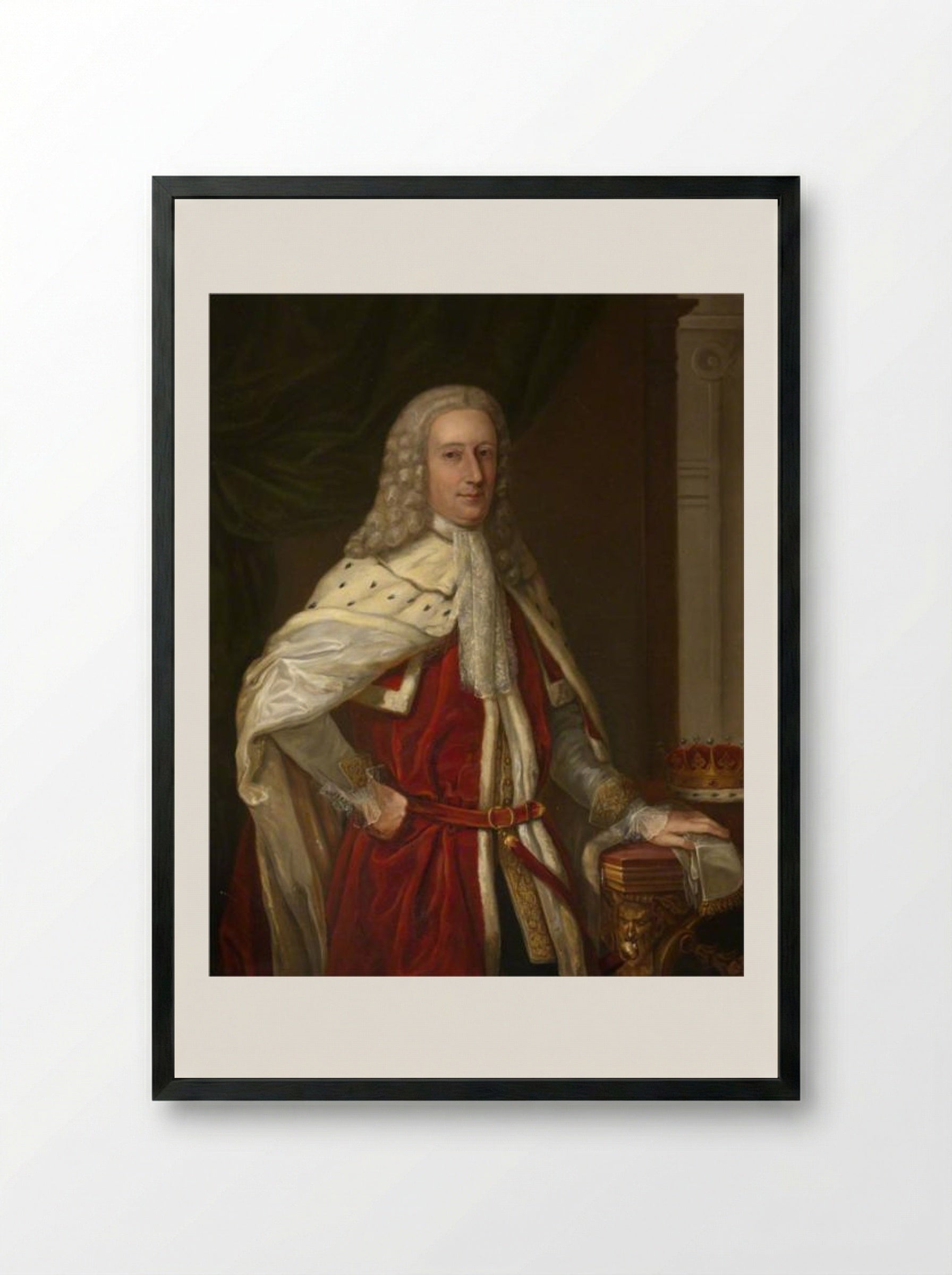 William, Lord Maxwell - John Riley - Framed Print Black