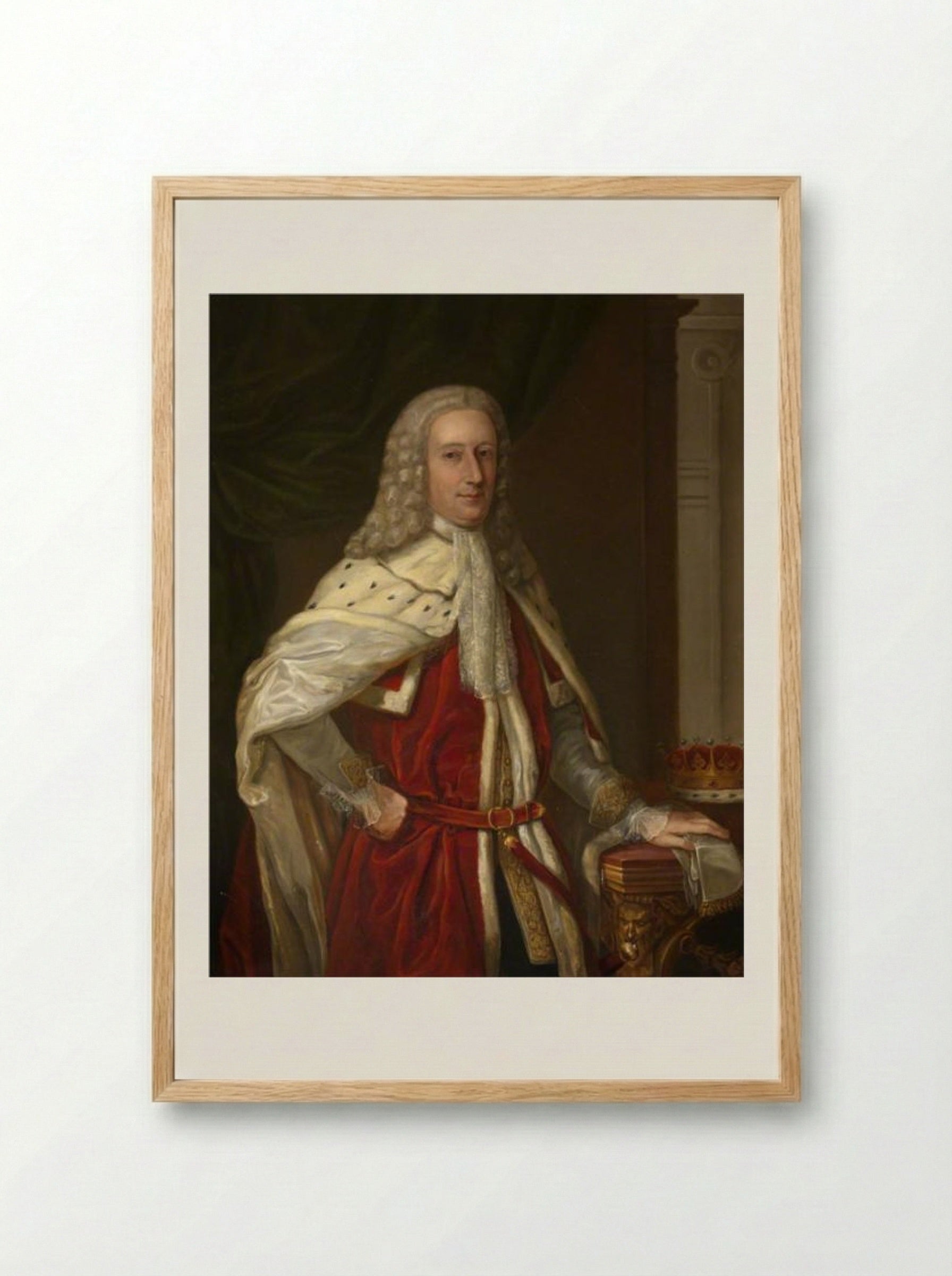 William, Lord Maxwell - John Riley - Framed Print Wood