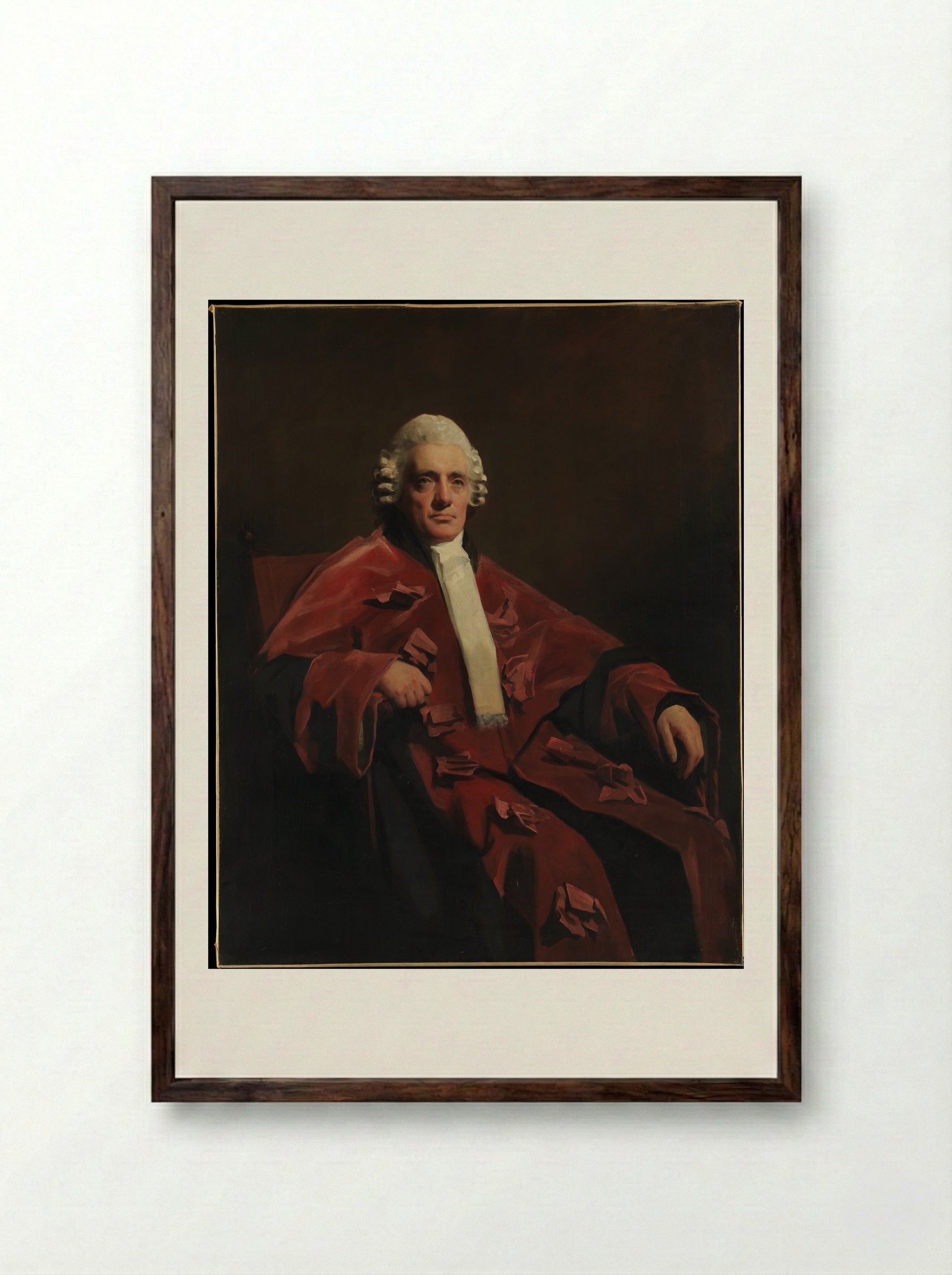 William Robertson, Lord Robertson - Sir Henry Raeburn - Framed Print Dark Wood