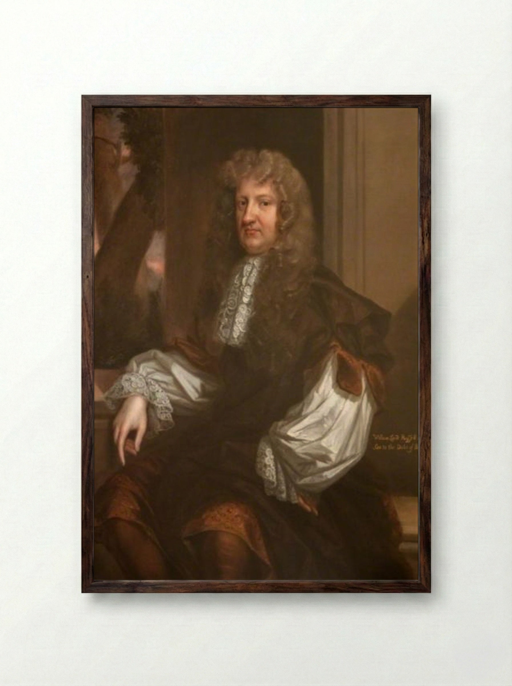 William Russell, Lord Russell - John Riley - Framed Print Dark Wood