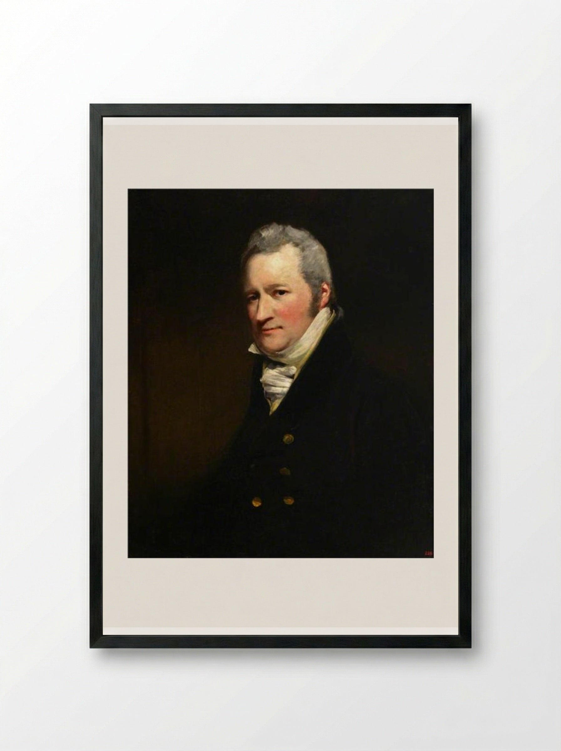 William Wadd - John Jackson - Framed Print Black