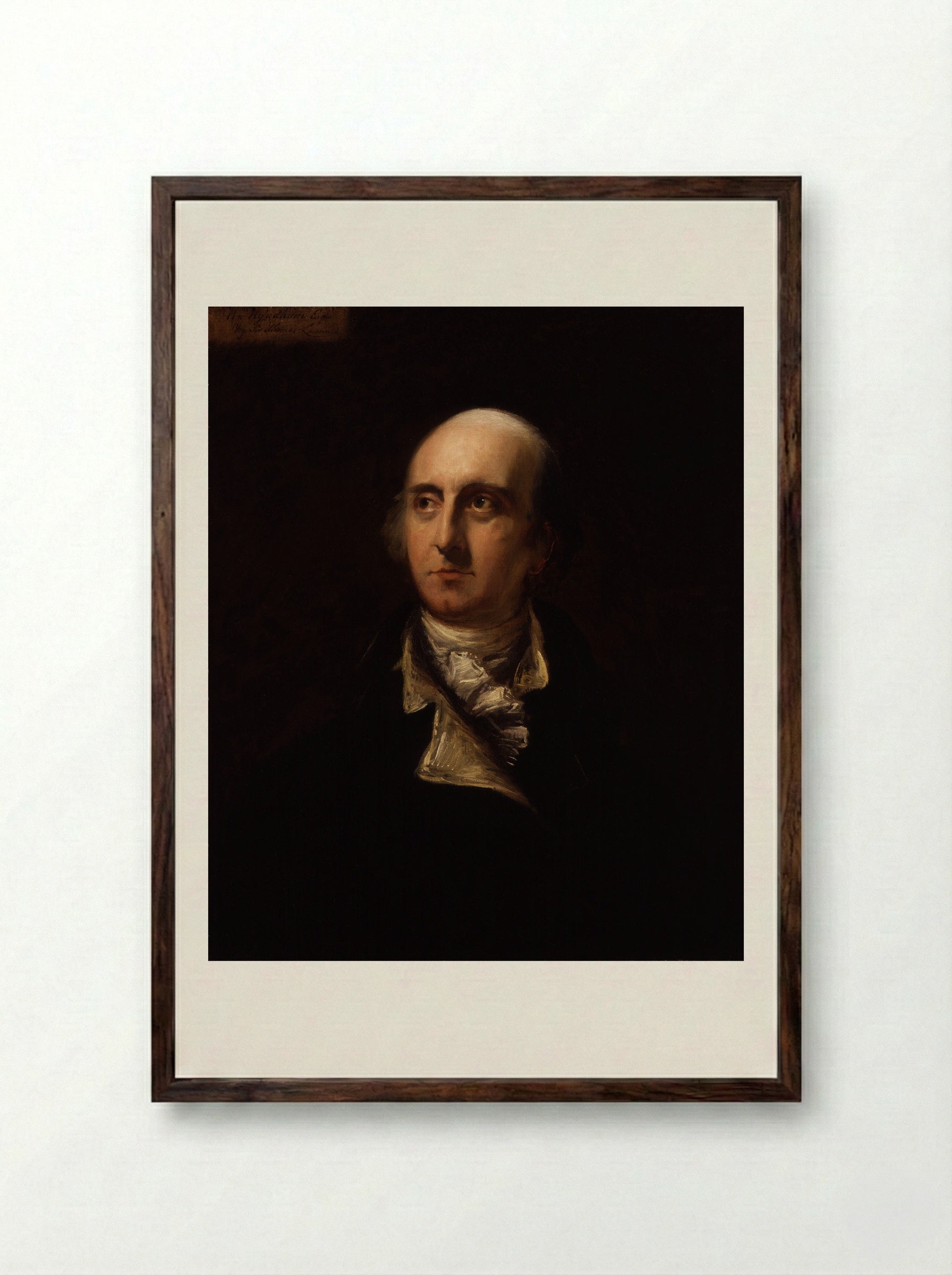 William Windham - Sir Thomas Lawrence - Framed Print Dark Wood