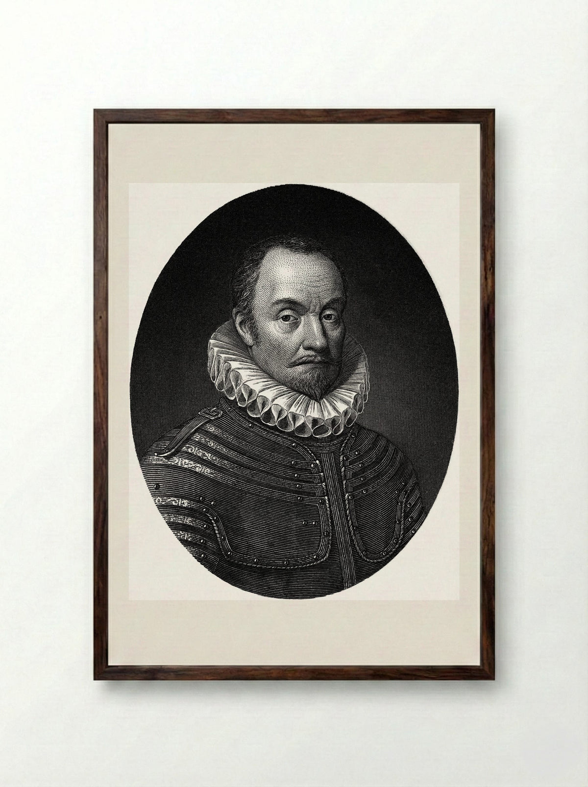 William of Orange - Stephen Alonzo Schoff - Framed Print Dark Wood
