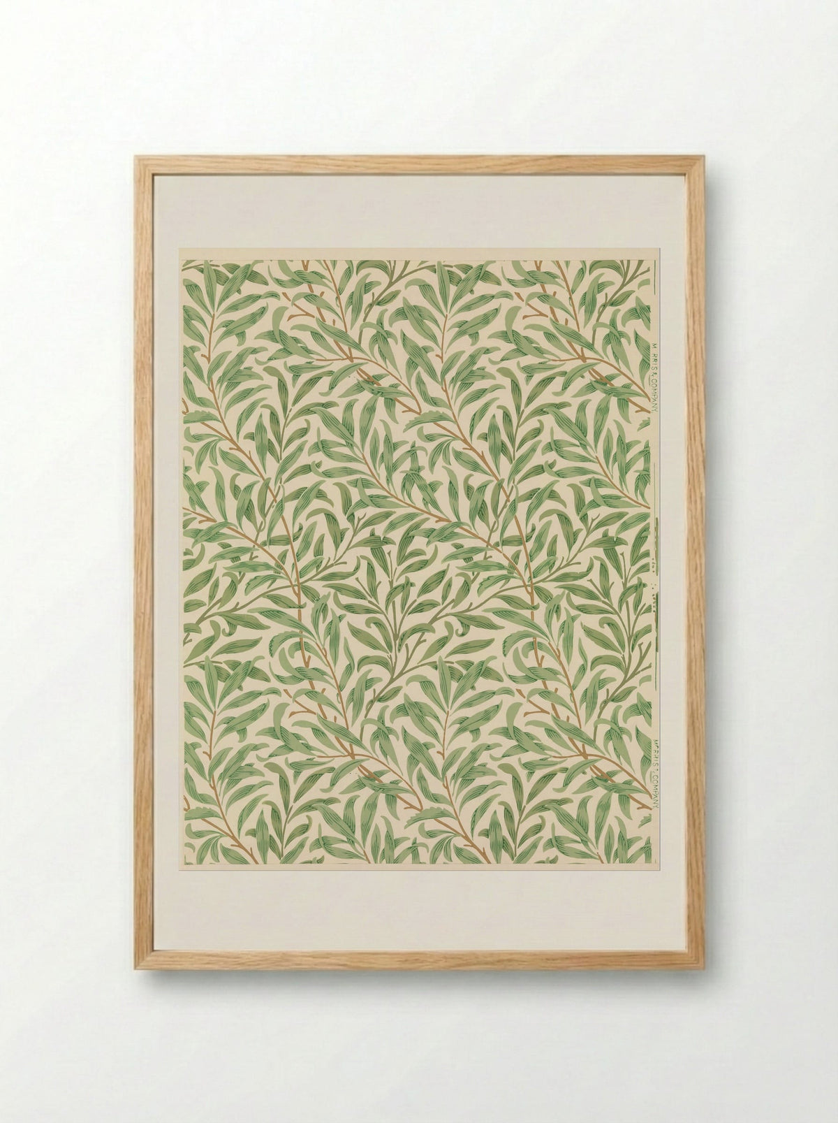 Willow Bough - William Morris - Framed Print Wood