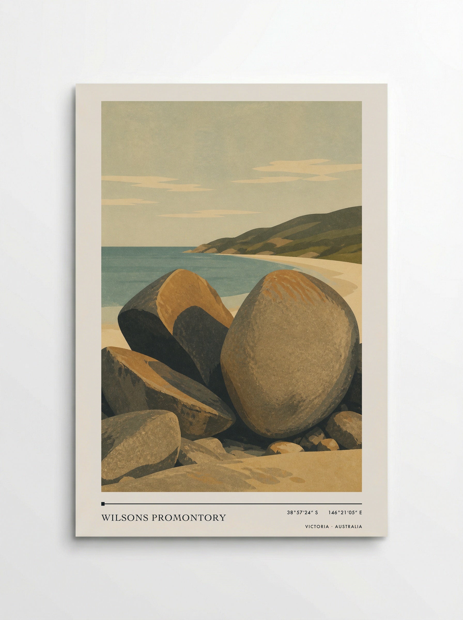 Wilsons Promontory Travel Poster Artwork - Poster