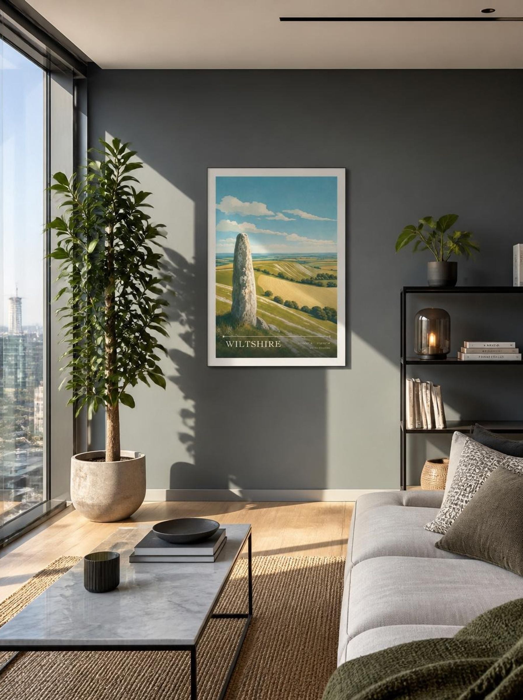 Wiltshire United Kingdom Travel Poster - Lifestyle