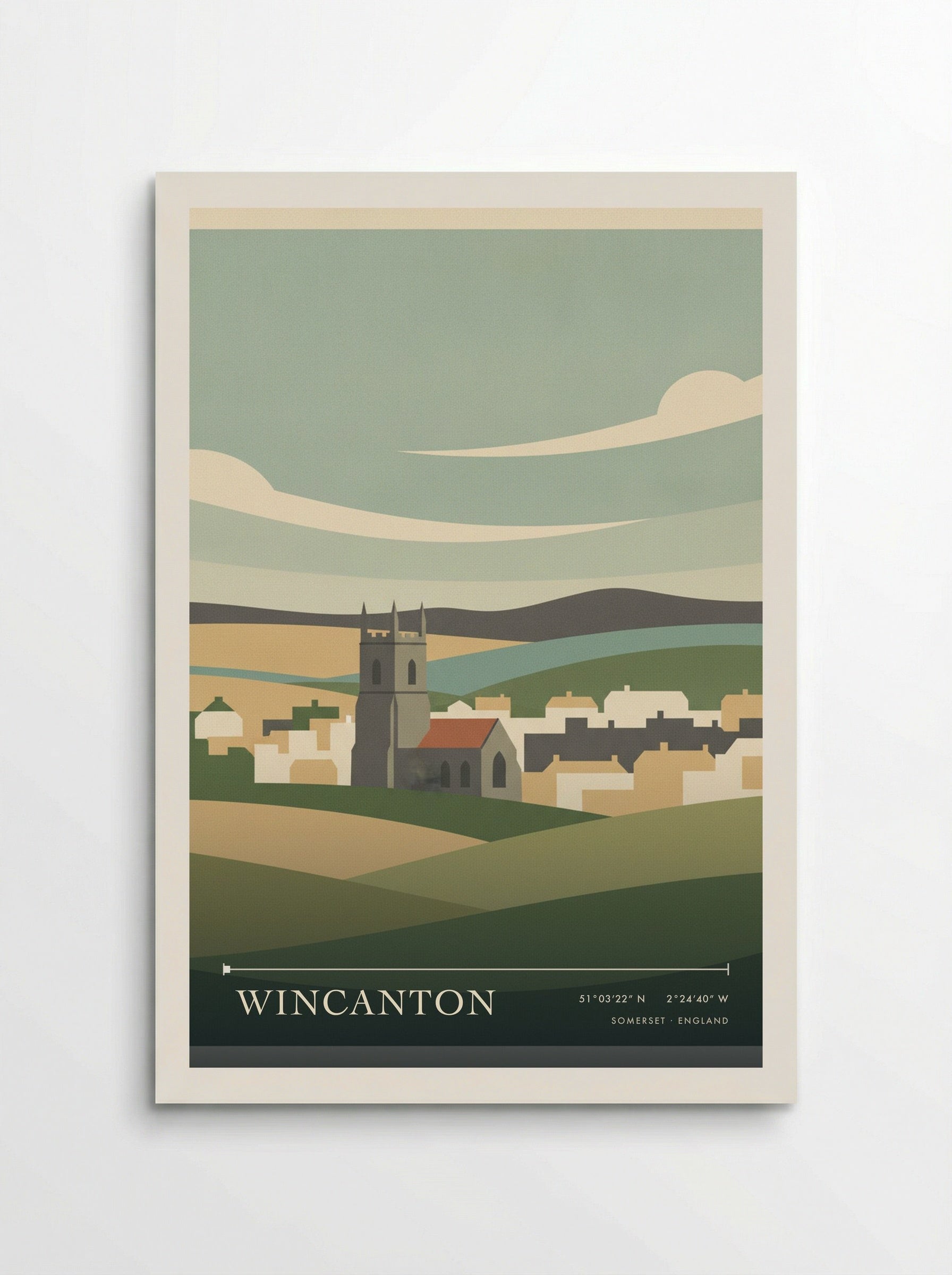 Wincanton Somerset England Travel Poster - Poster
