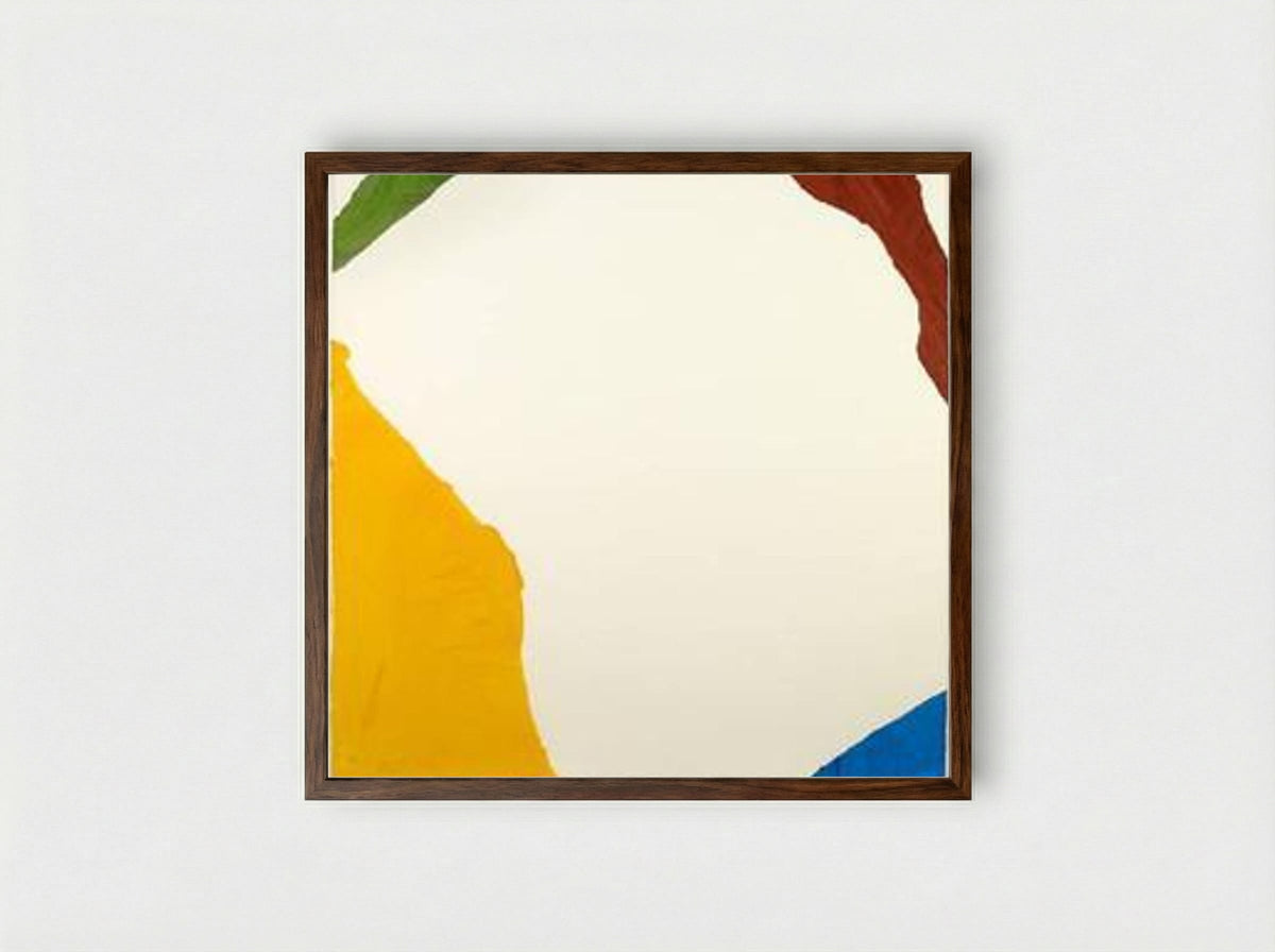 Wind Directions - Helen Frankenthaler - Framed Print Dark Wood