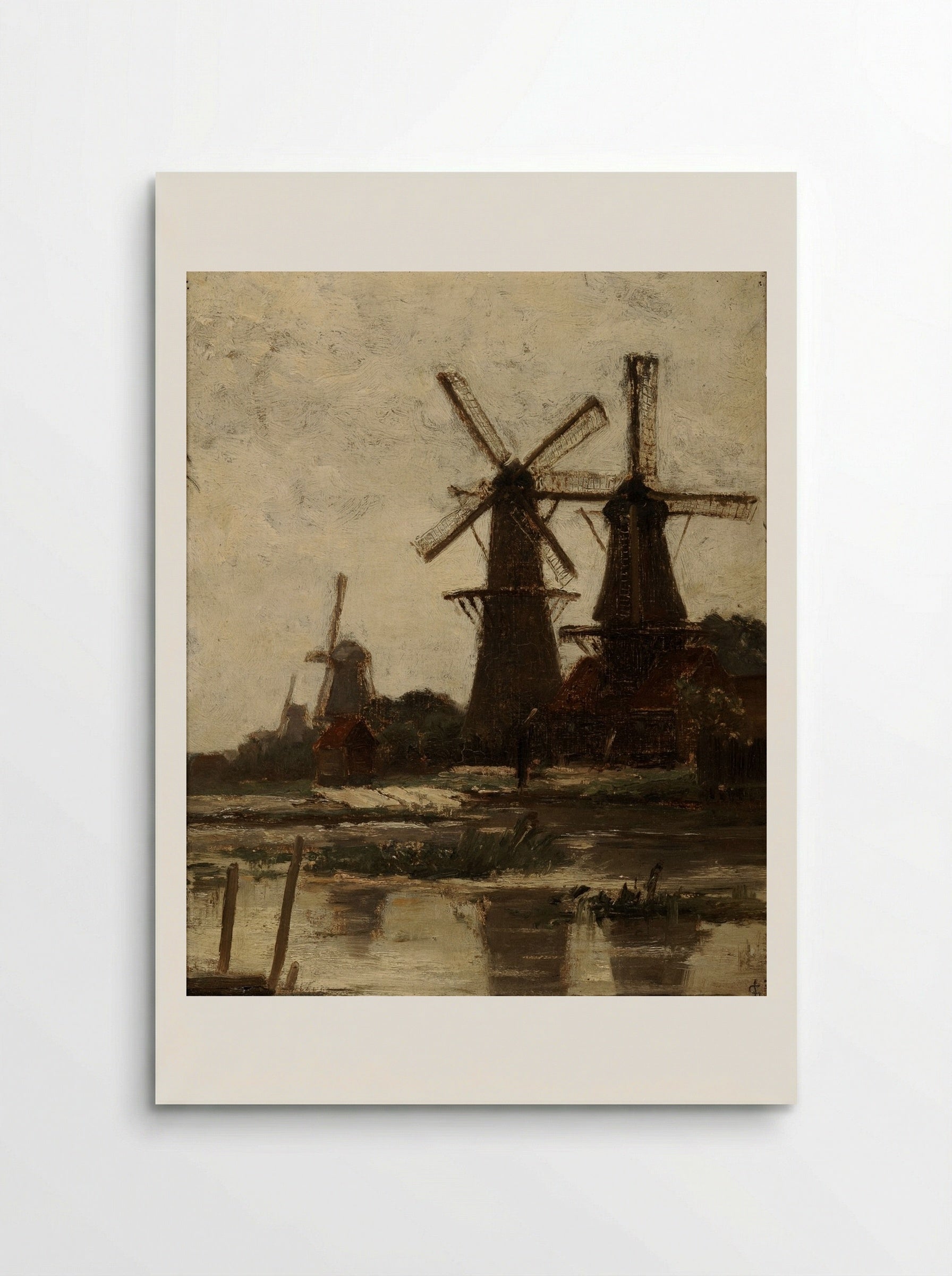 Windmills by the Water - Carel Nicolaas Storm van 's-Gravesande - Poster