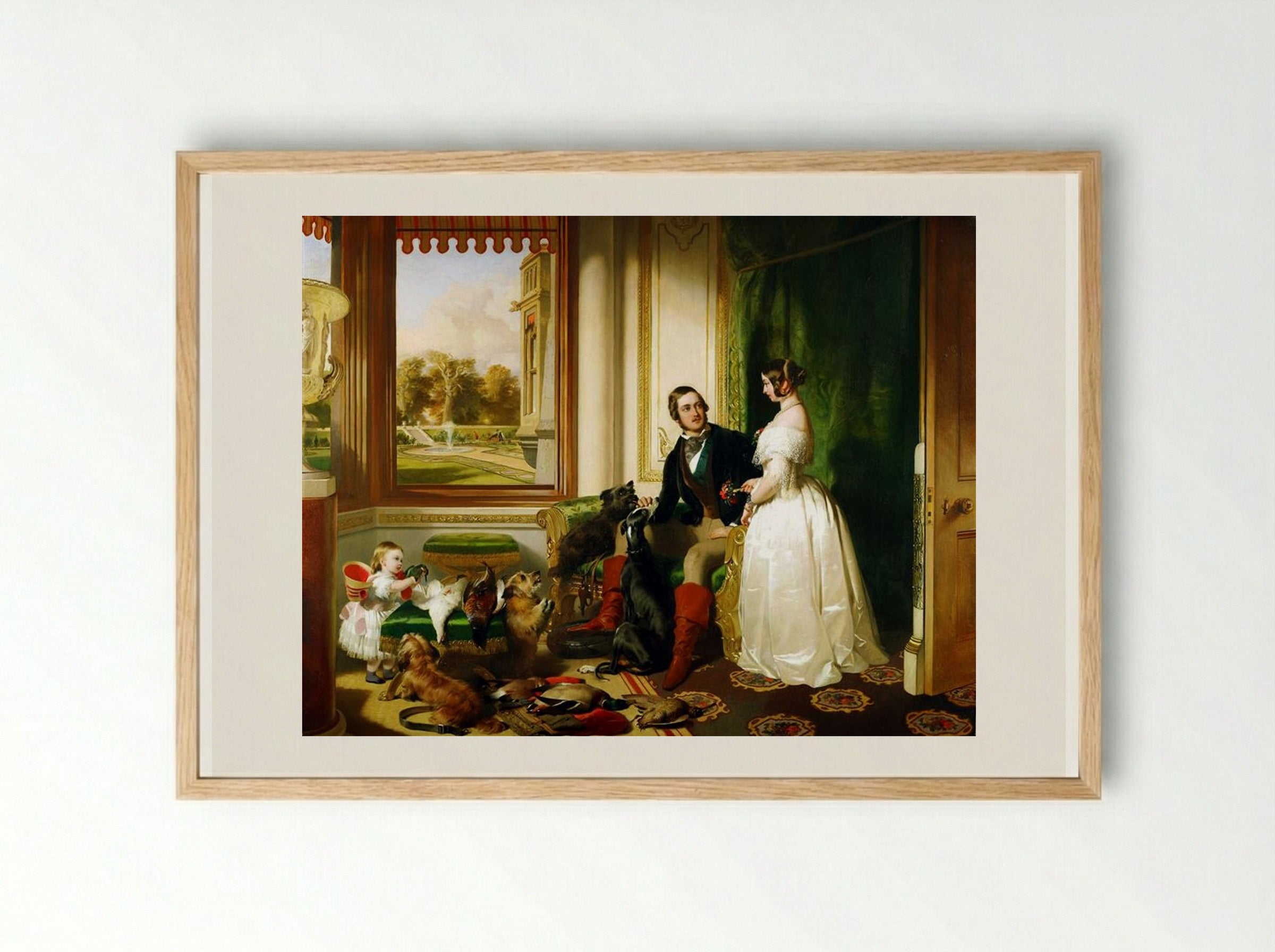 Windsor Castle in Modern Times - Sir Edwin Henry Landseer - Framed Print Wood