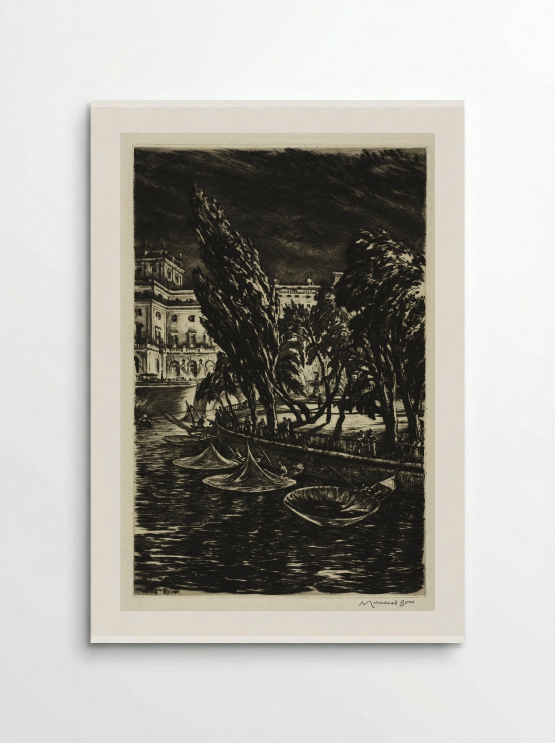 Windy Night, Stockholm - Muirhead Bone - Poster