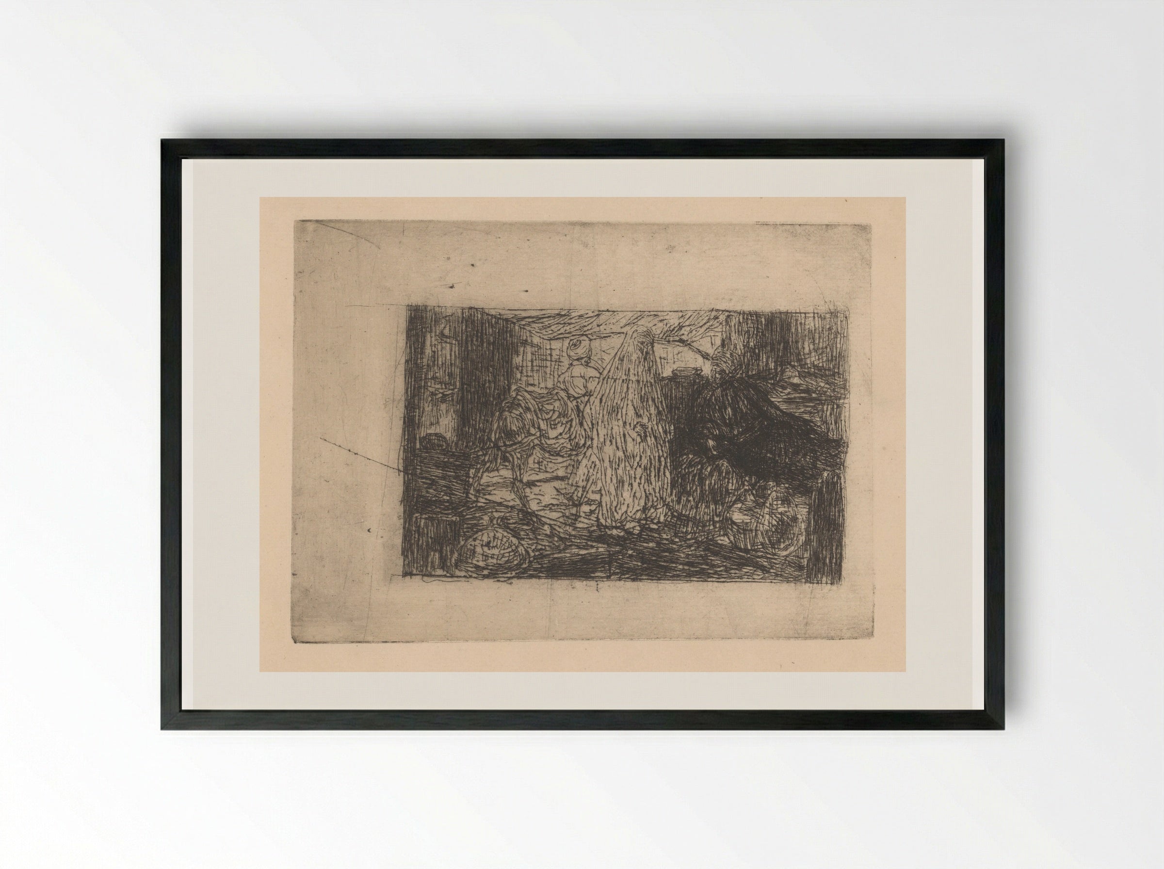 Winkel in Constantinopel - Marius Bauer - Framed Print Black