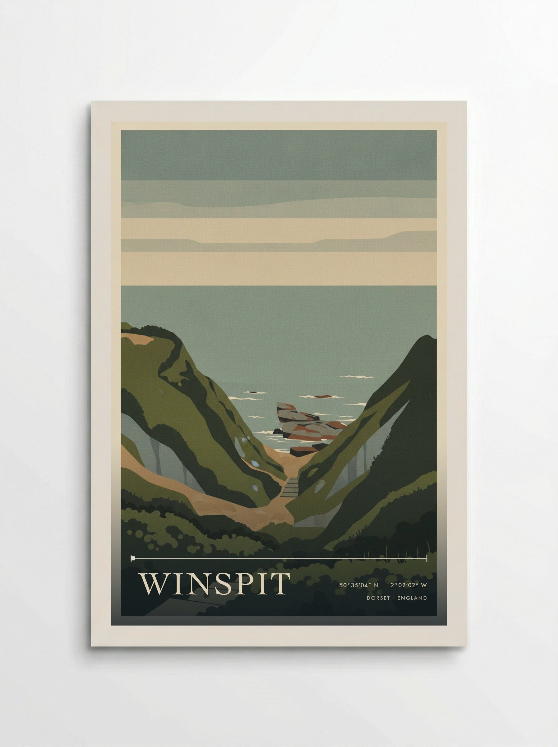 Winspit Dorset England Travel Poster - Poster
