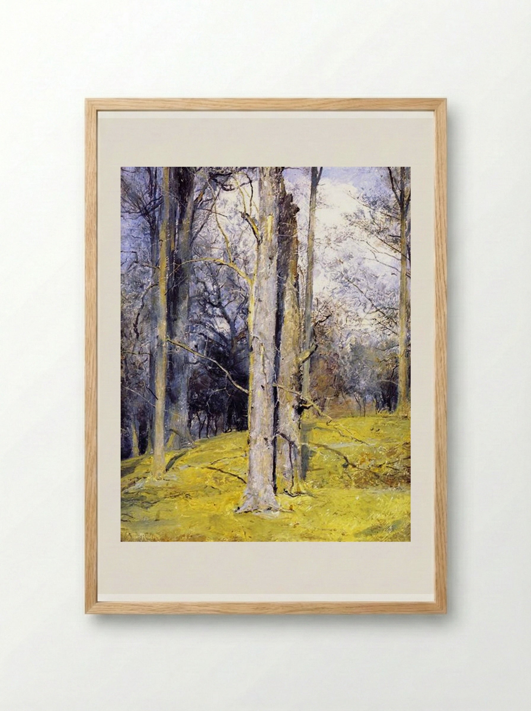 Winter, England - Tom Roberts - Framed Print Wood