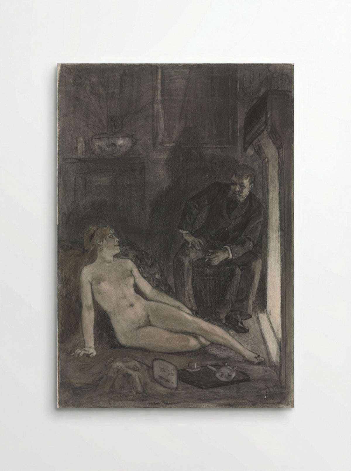 Winter Evening - Félicien Rops - Poster
