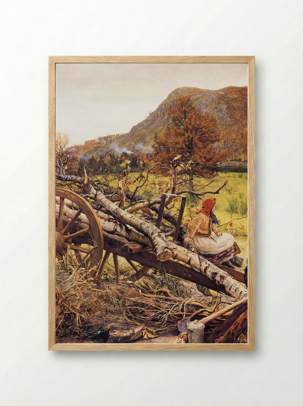 Winter Fuel - John Everett Millais - Framed Print Wood