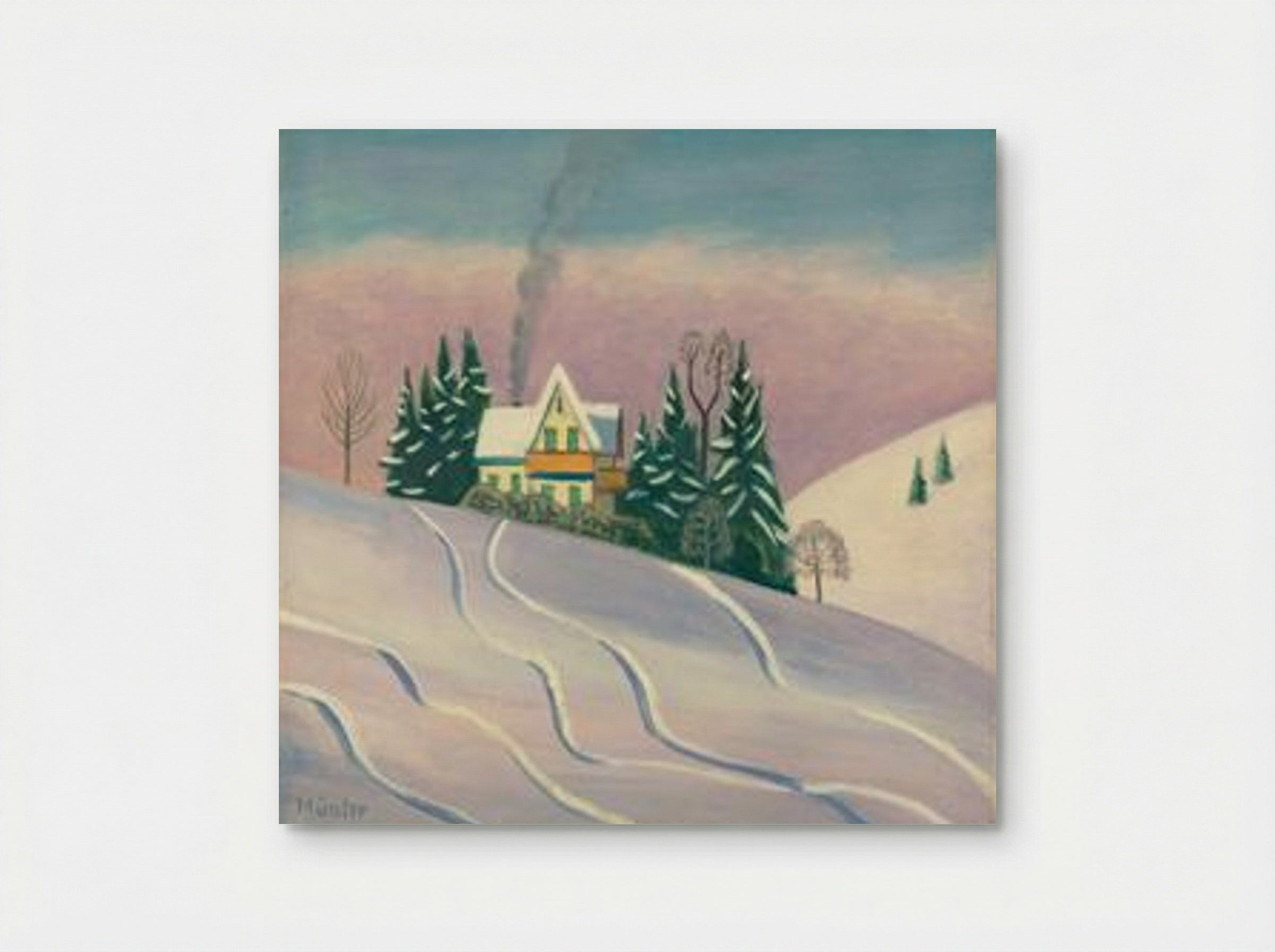Winter Landscape in Bavaria - Gabriele Münter - Poster