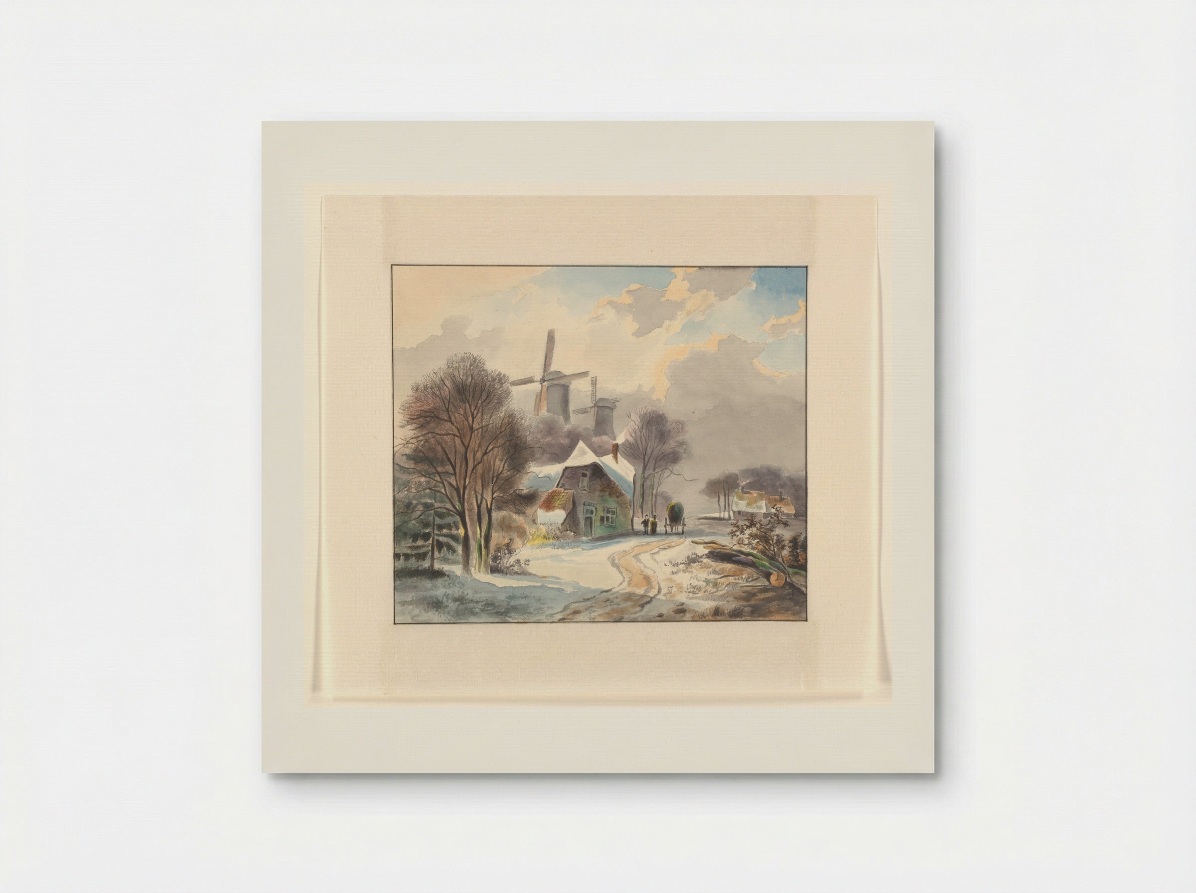 Winter Landscape with Farms and Windmills - Johannes van Reijn - Poster