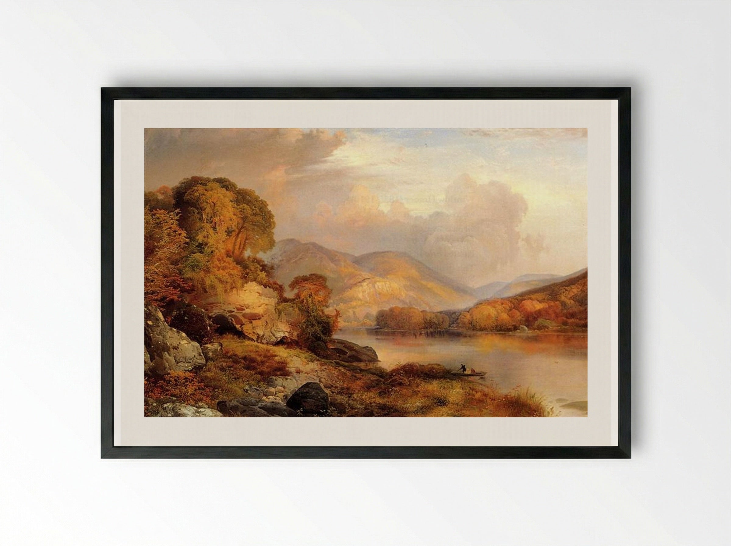 Winter Landscape - Edwin Lord Weeks - Framed Print Black