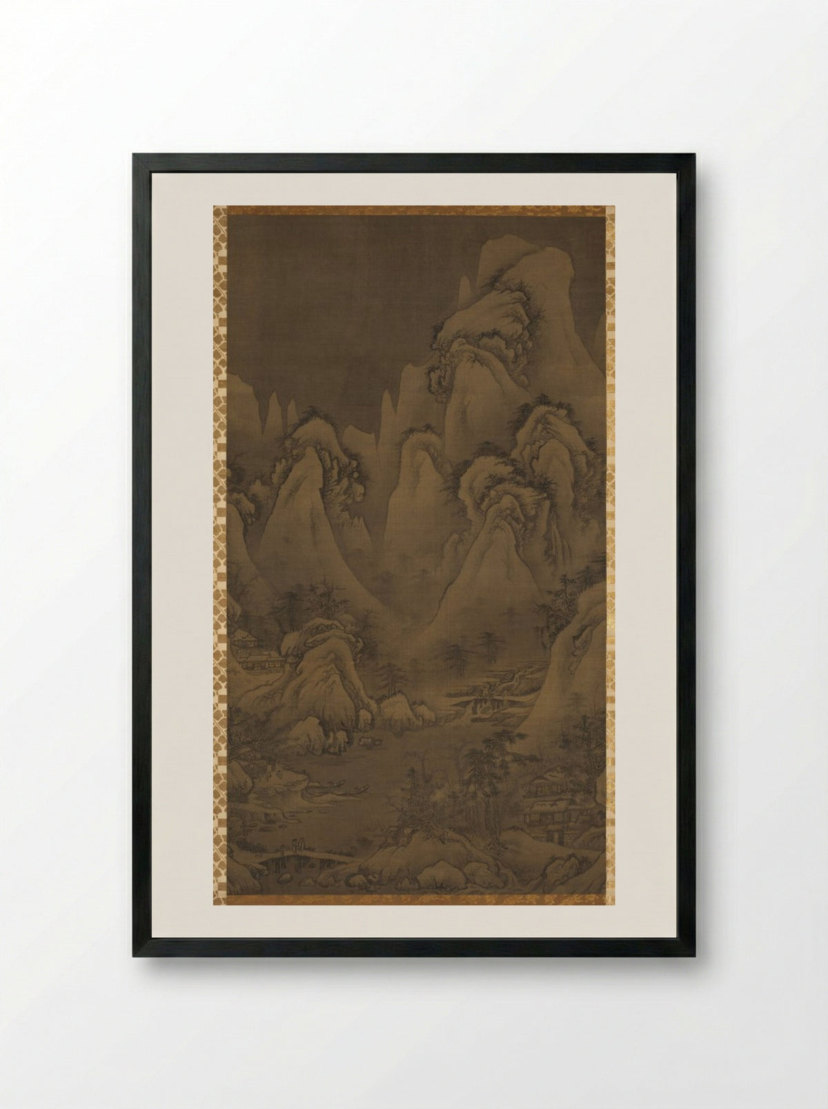 Winter Landscape - Yeoseol - Framed Print Black