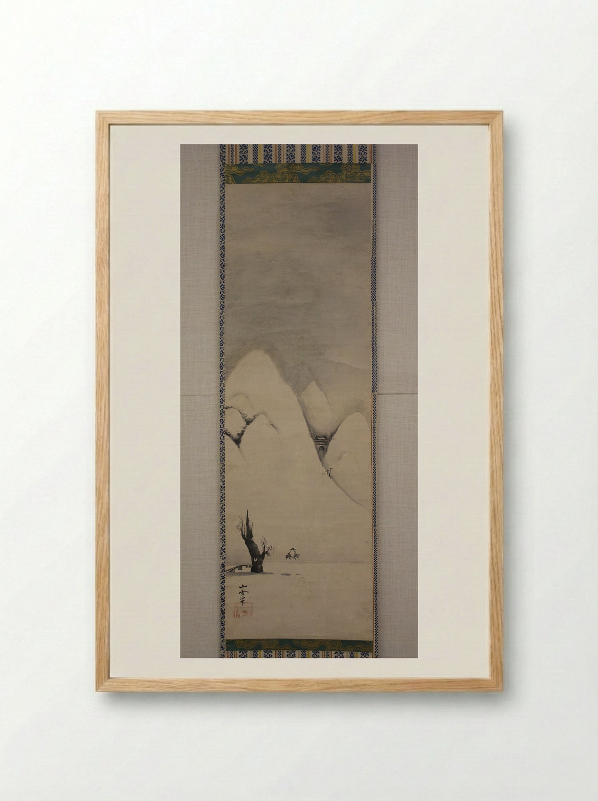 Winter Landscape - Kano Sansetsu - Framed Print Wood