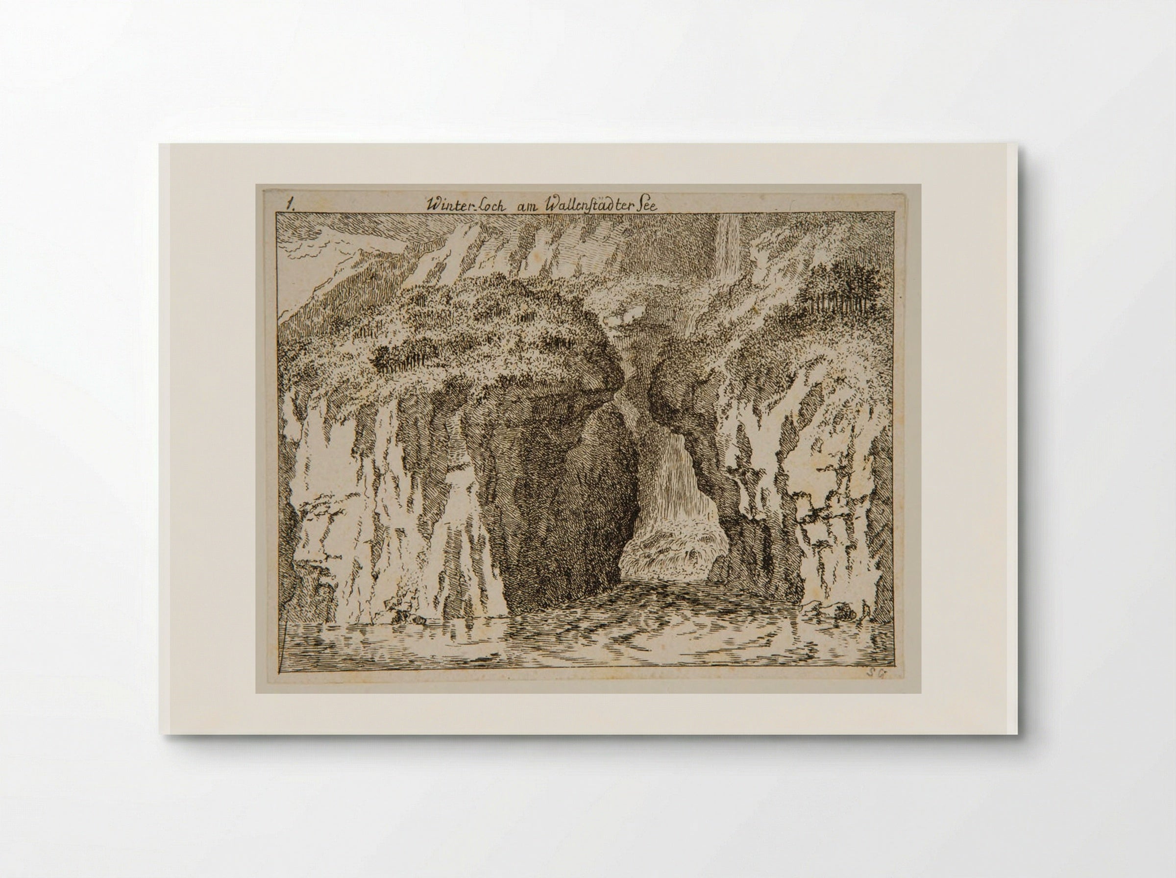 Winter Loch, Lake of Walenstadt - Salomon Gessner - Poster
