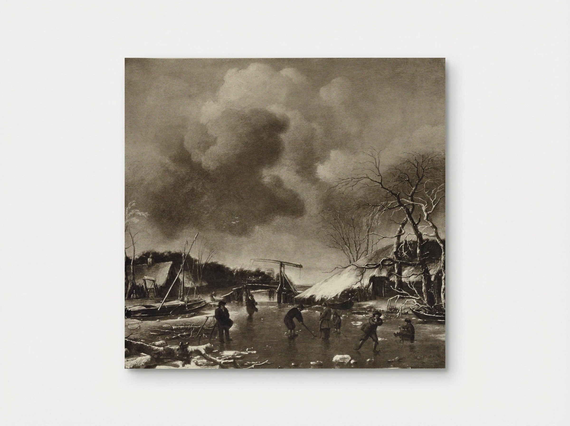 Winter Scene - Jan van de Cappelle - Poster