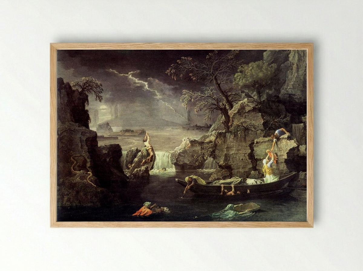 Winter (The Flood) - Nicolas Poussin - Framed Print Wood