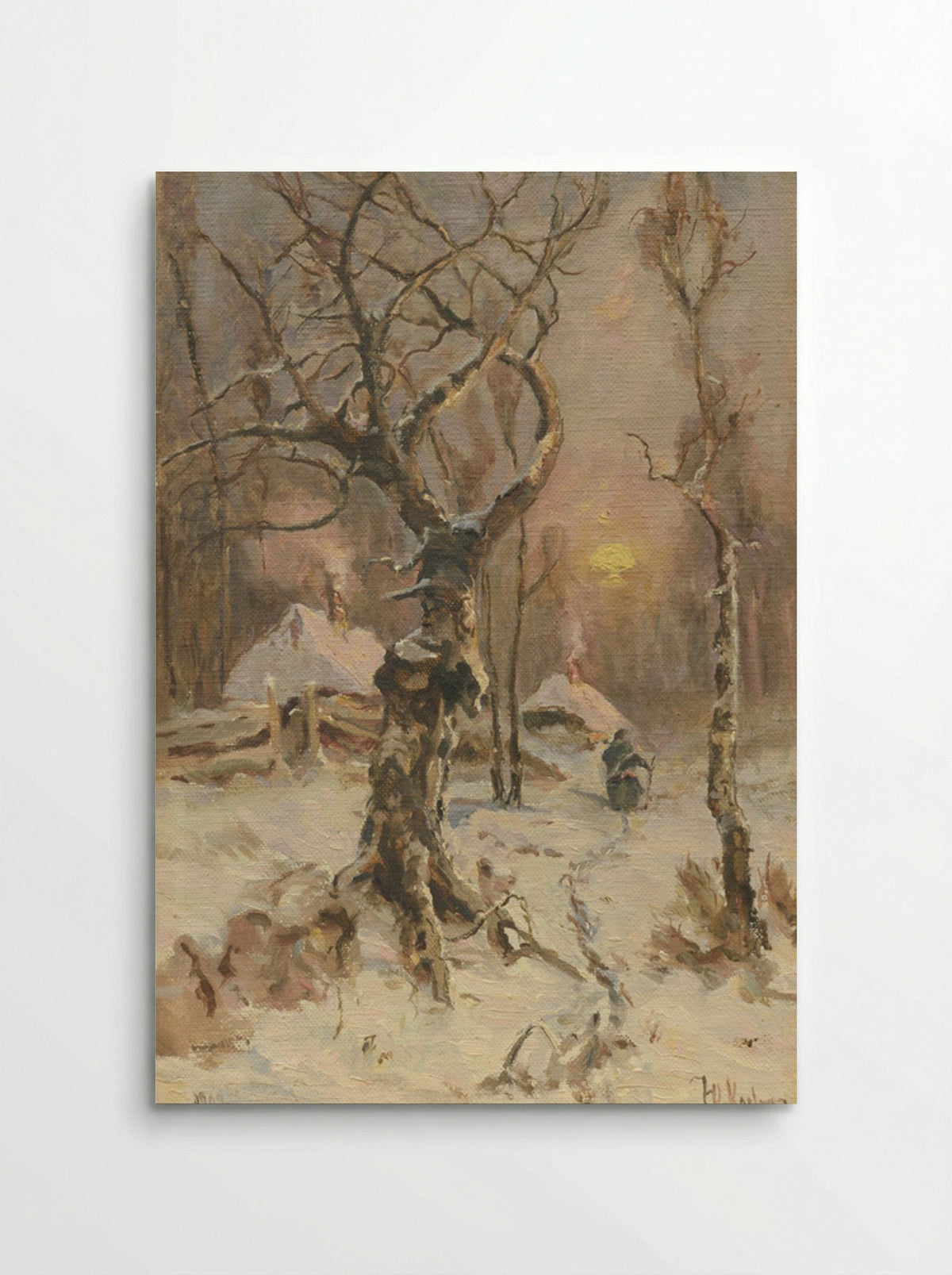 Winter Twilight - Julius Sergius von Klever - Poster