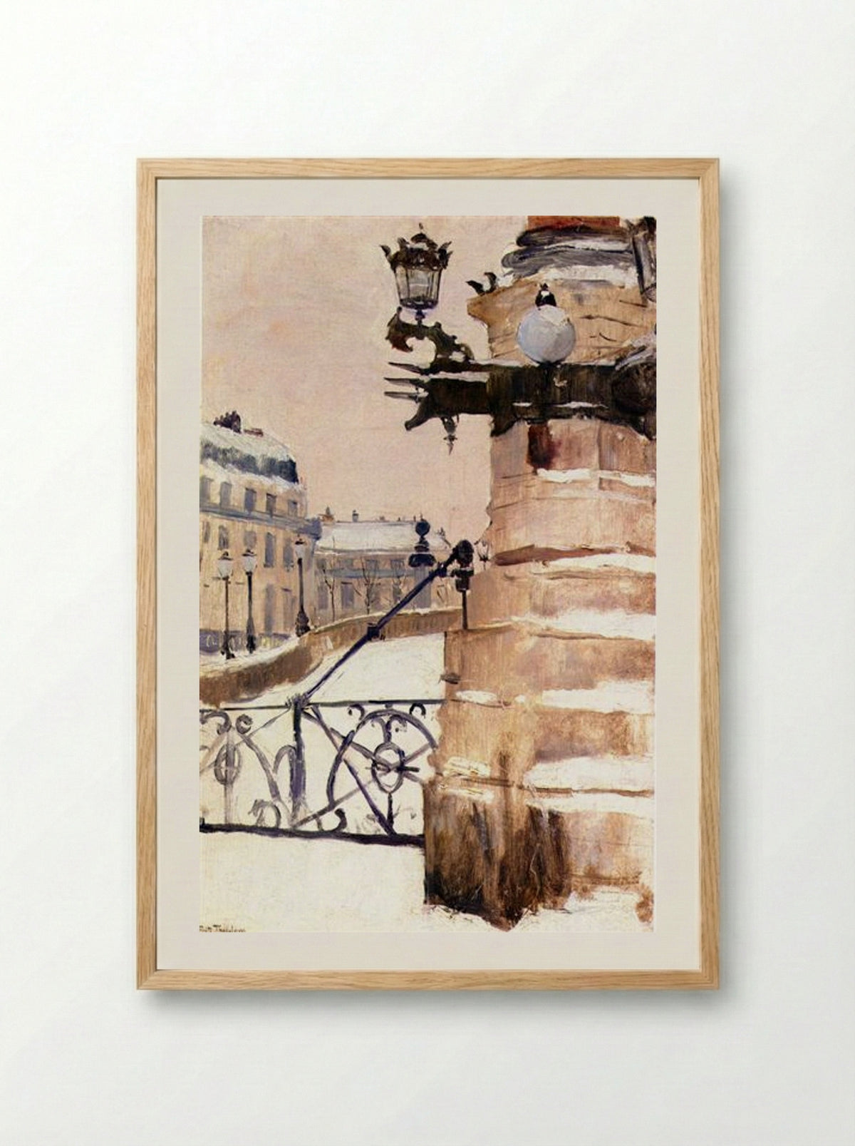 Winter in Paris - Frits Thaulow - Framed Print Wood
