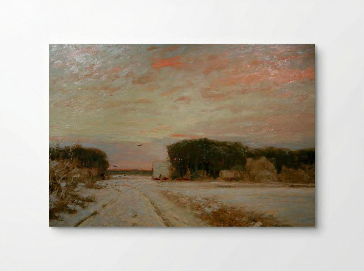 Winter in Worpswede - Hans am Ende - Poster