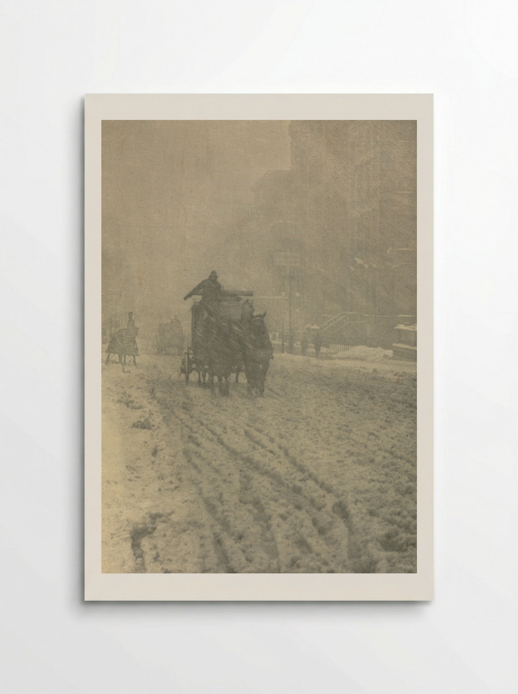 Winter on Fifth Avenue - Alfred Stieglitz - Poster