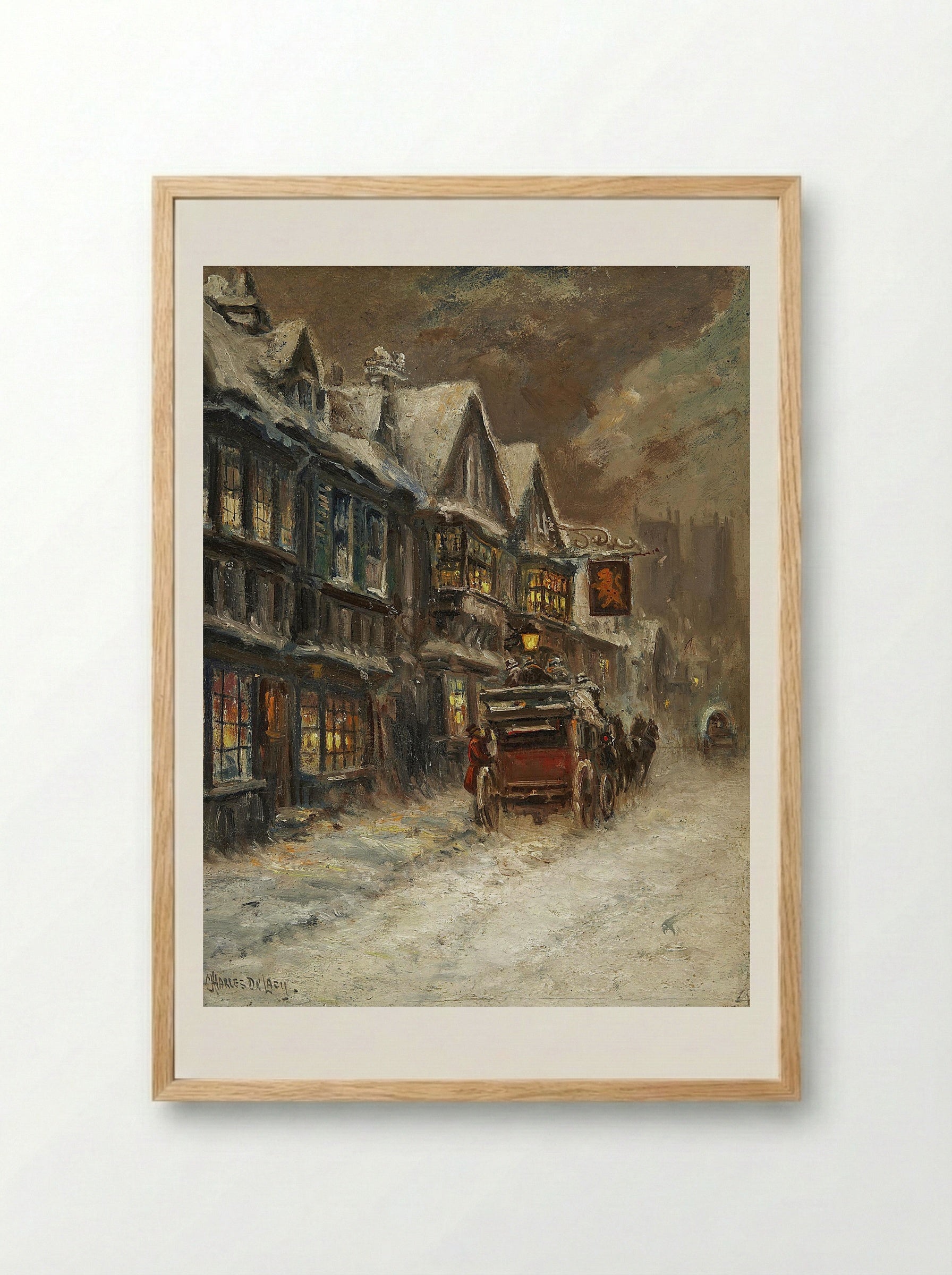 Winter - Charles John de Lacy - Framed Print Wood