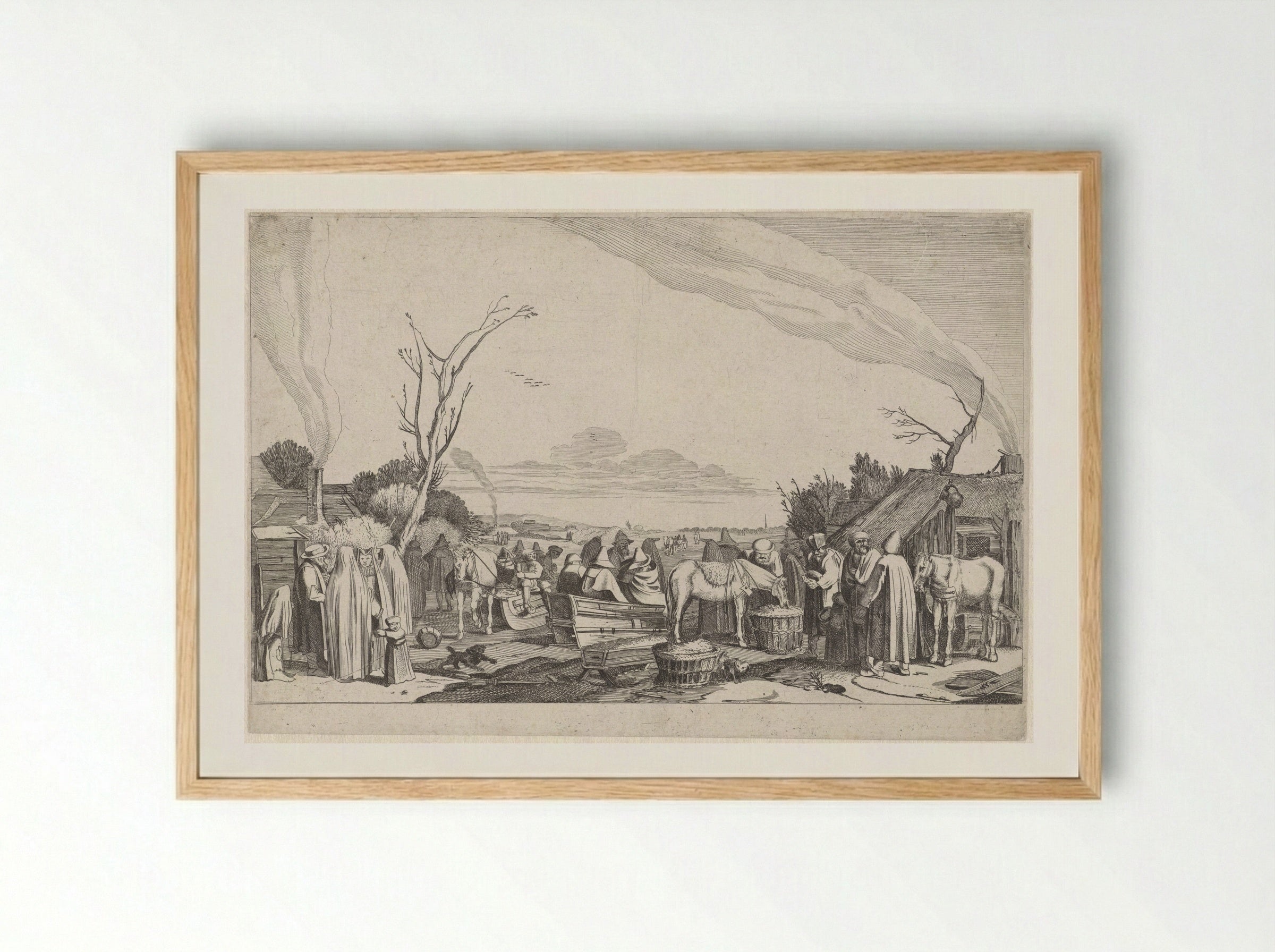 Winter - Gillis van Scheyndel (I) - Framed Print Wood