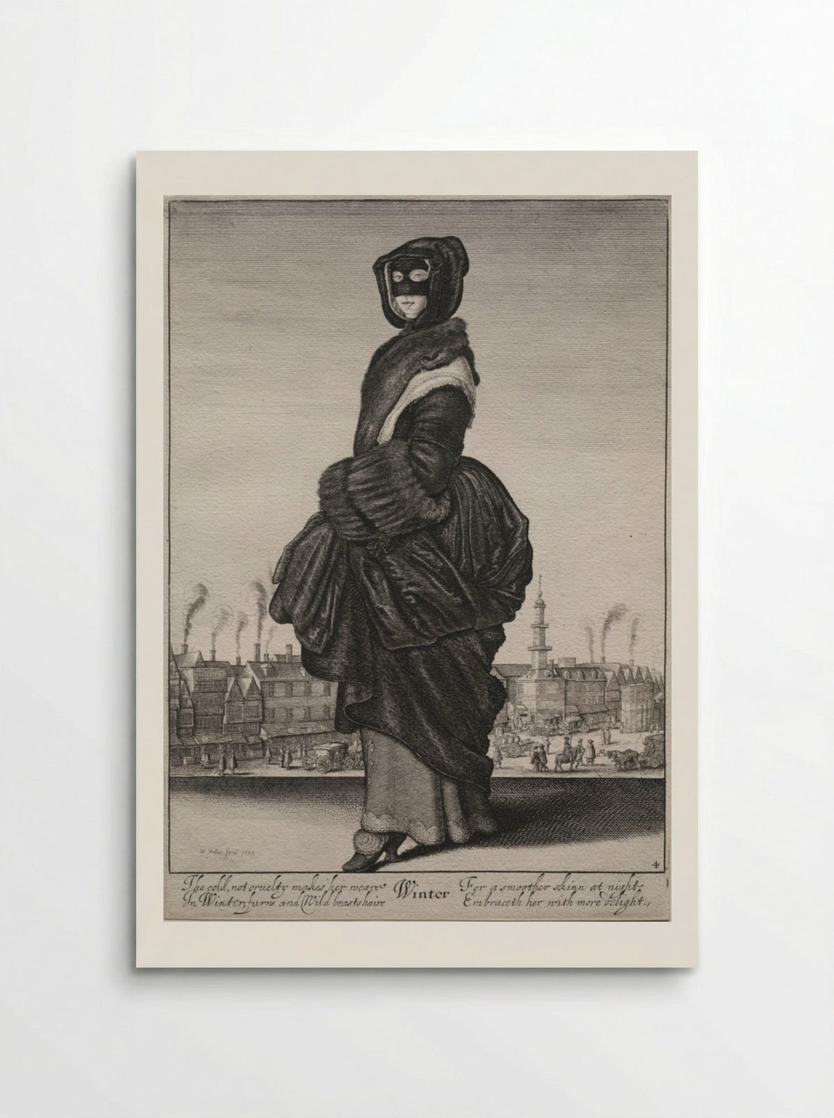 Winter - Wenceslaus Hollar - Poster