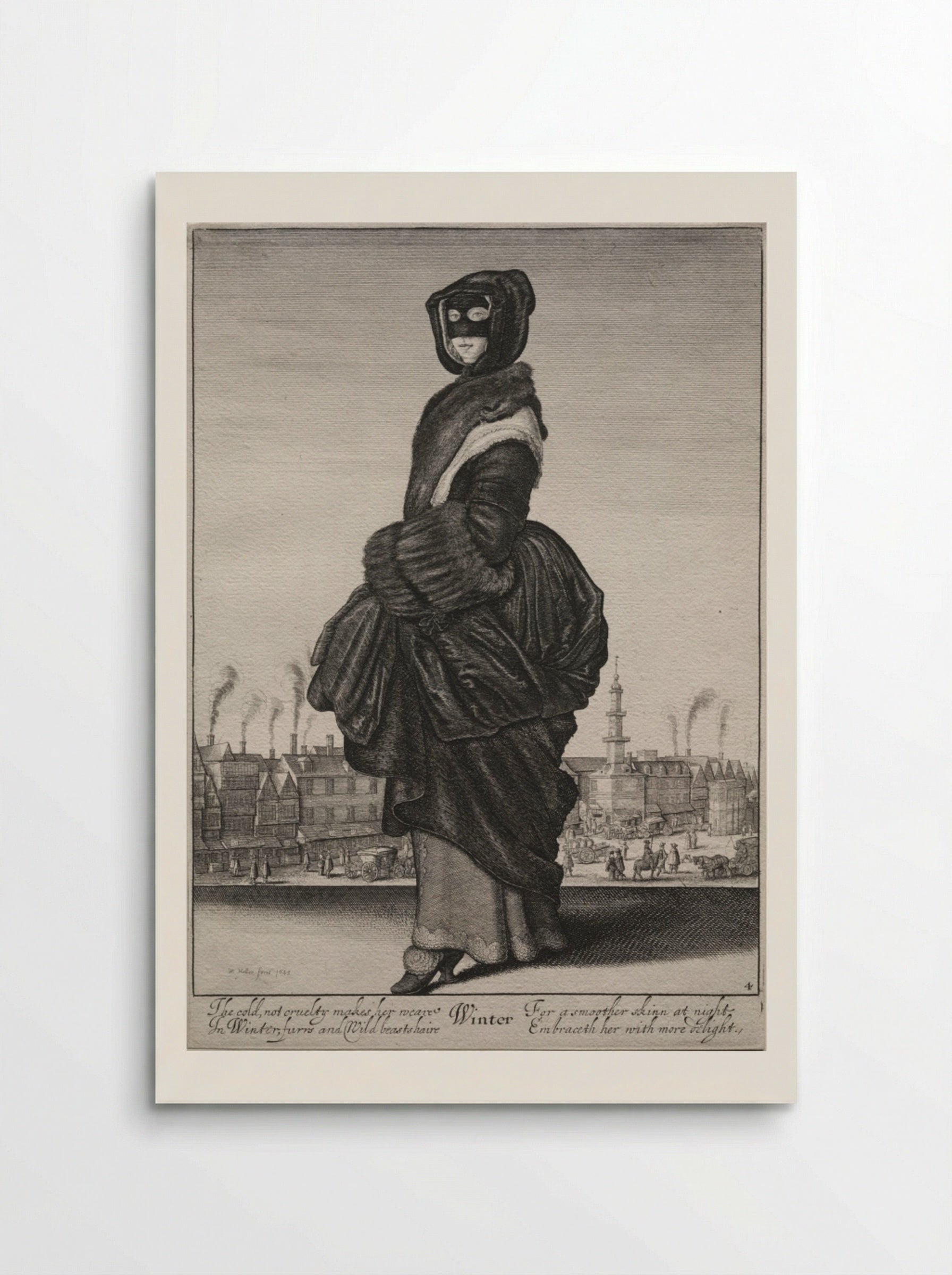 Winter - Wenceslaus Hollar - Poster