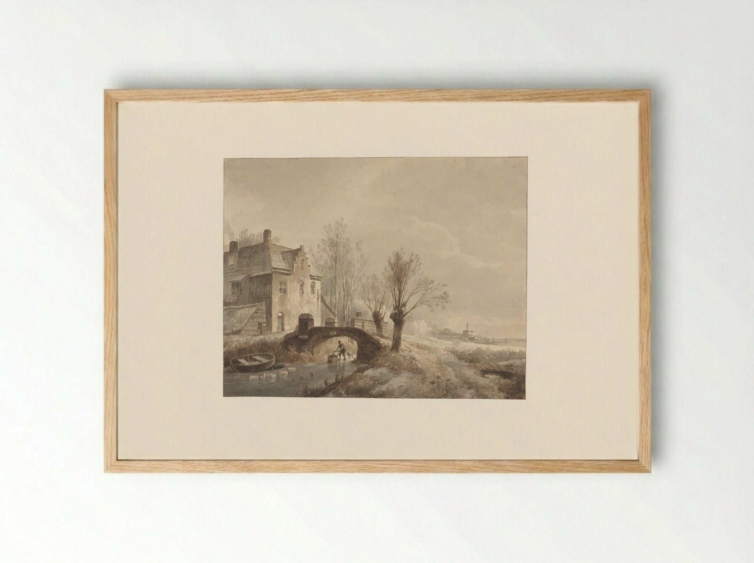 Wintergezicht - Wijnand Nuijen - Framed Print Wood